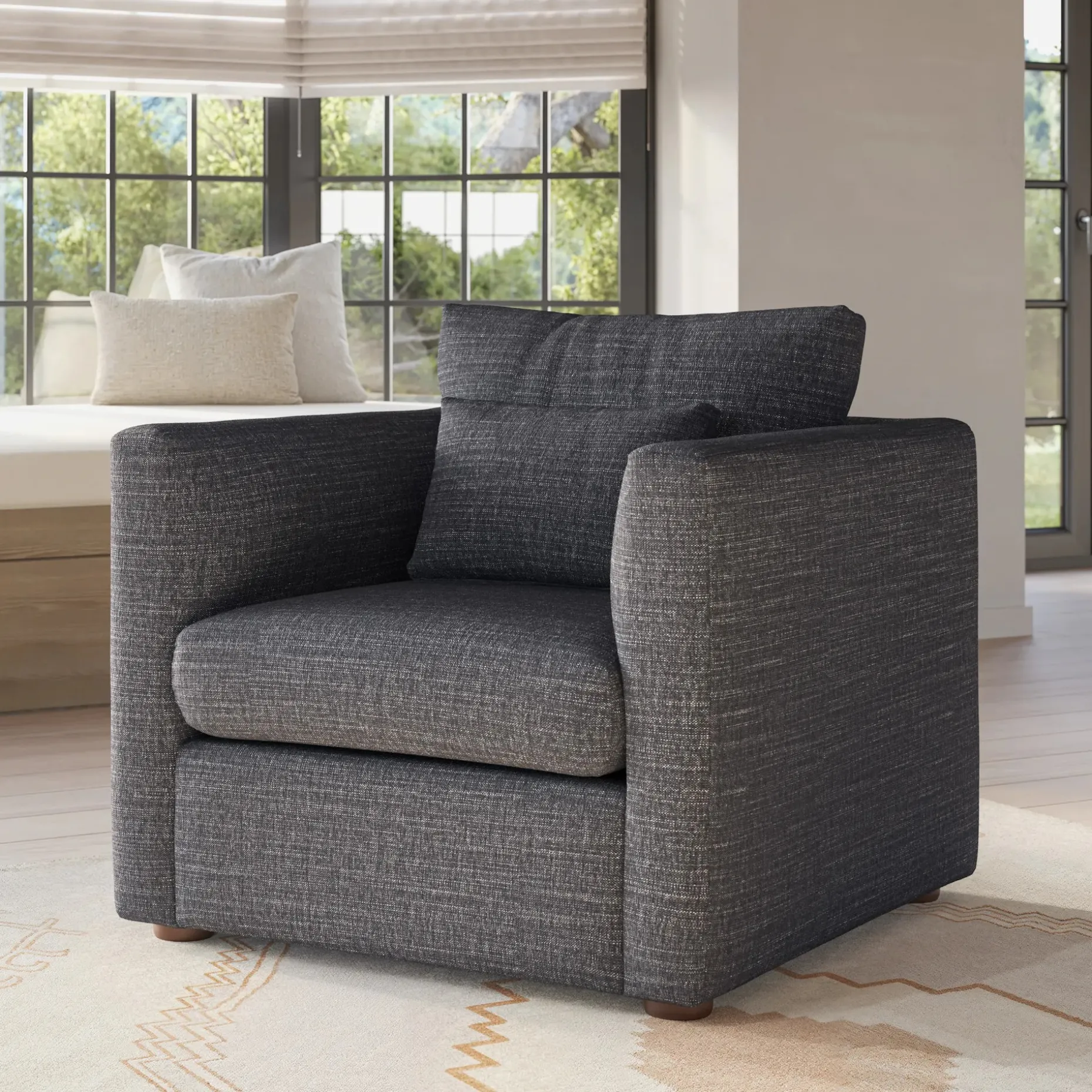 Marina 38" Lounge Chair - Napa Charcoal