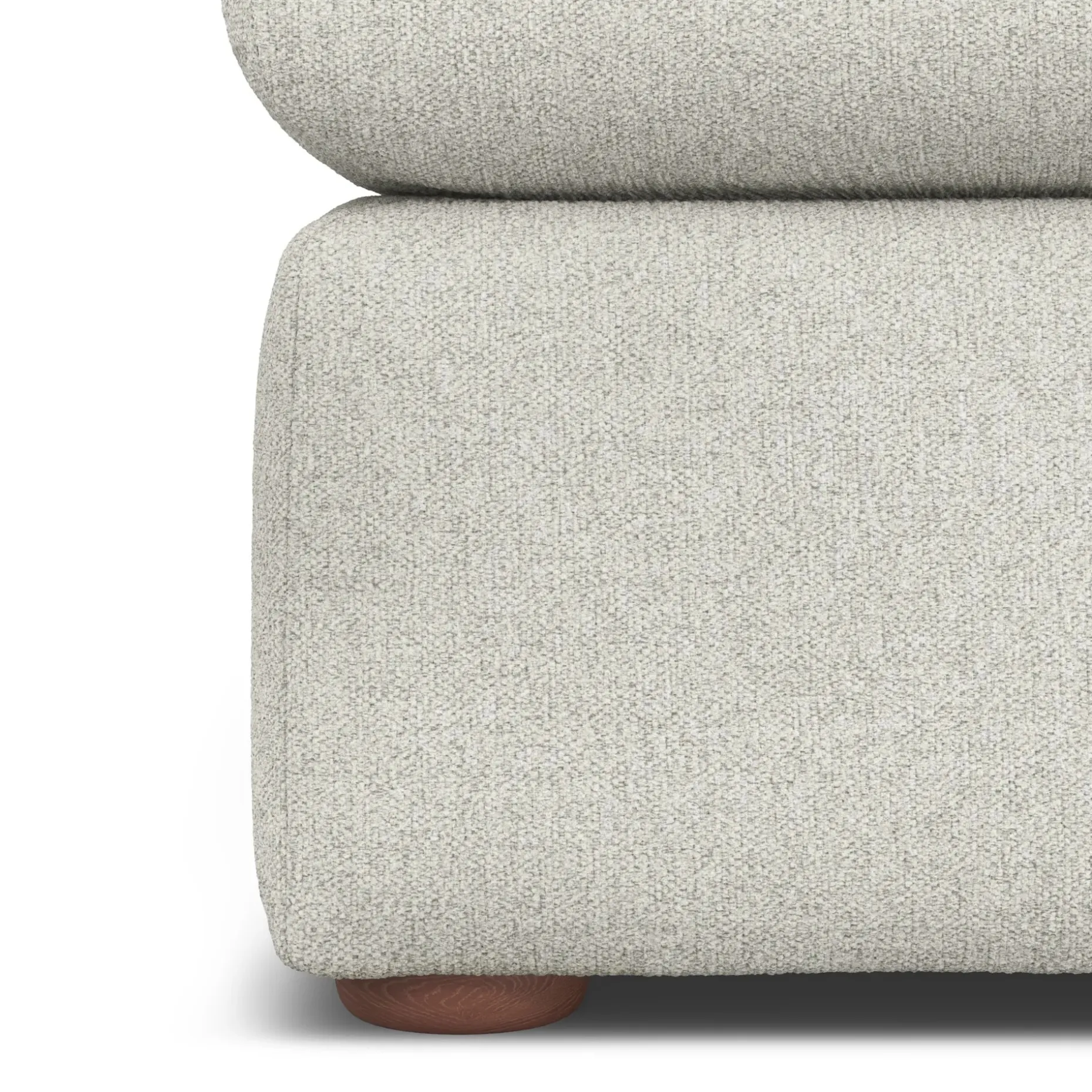 Marina 28.5" Ottoman - Clover Ivory