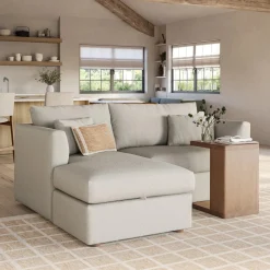 Marina 80" Reversible Storage Sectional - Clover Ivory