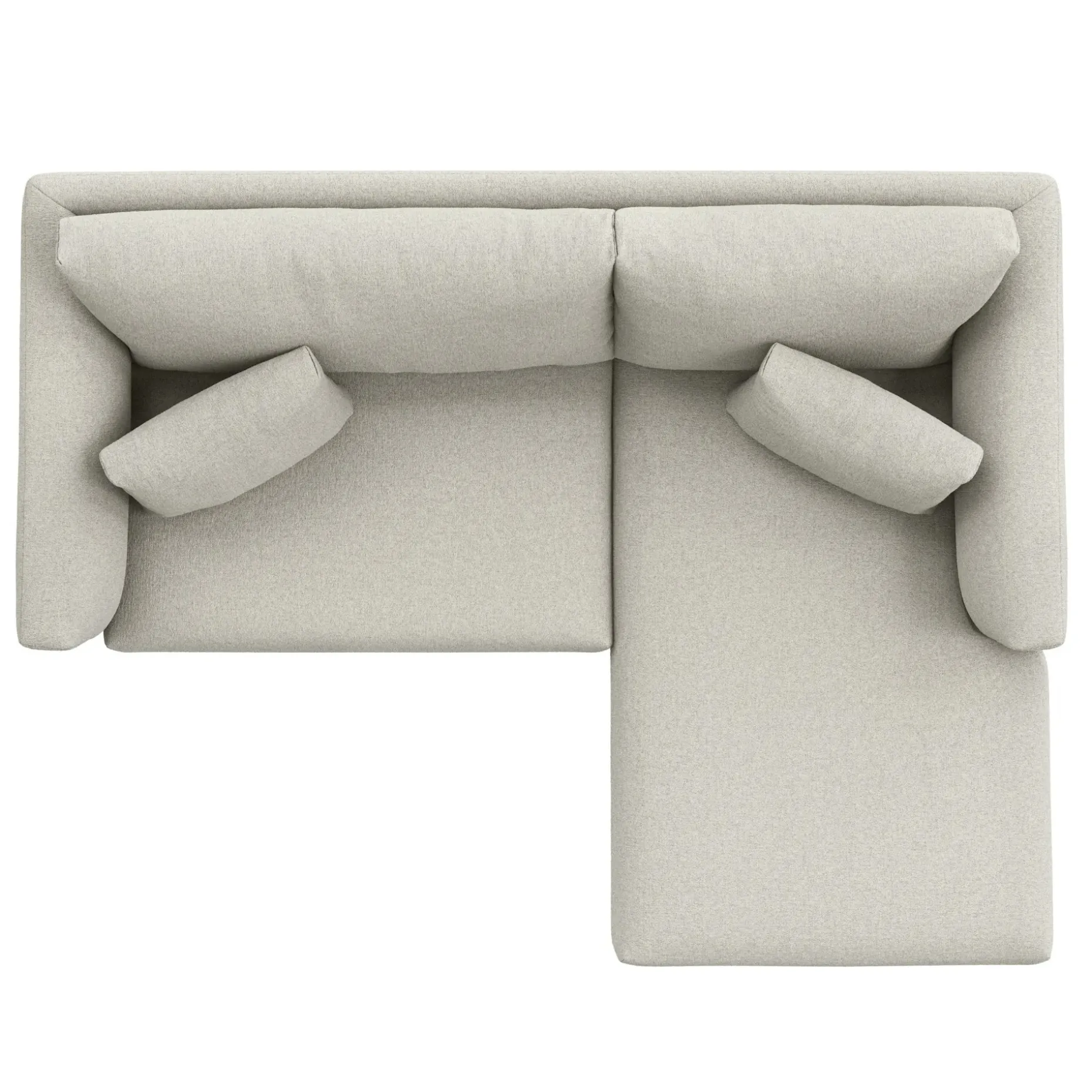 Marina 80" Reversible Storage Sectional - Clover Ivory