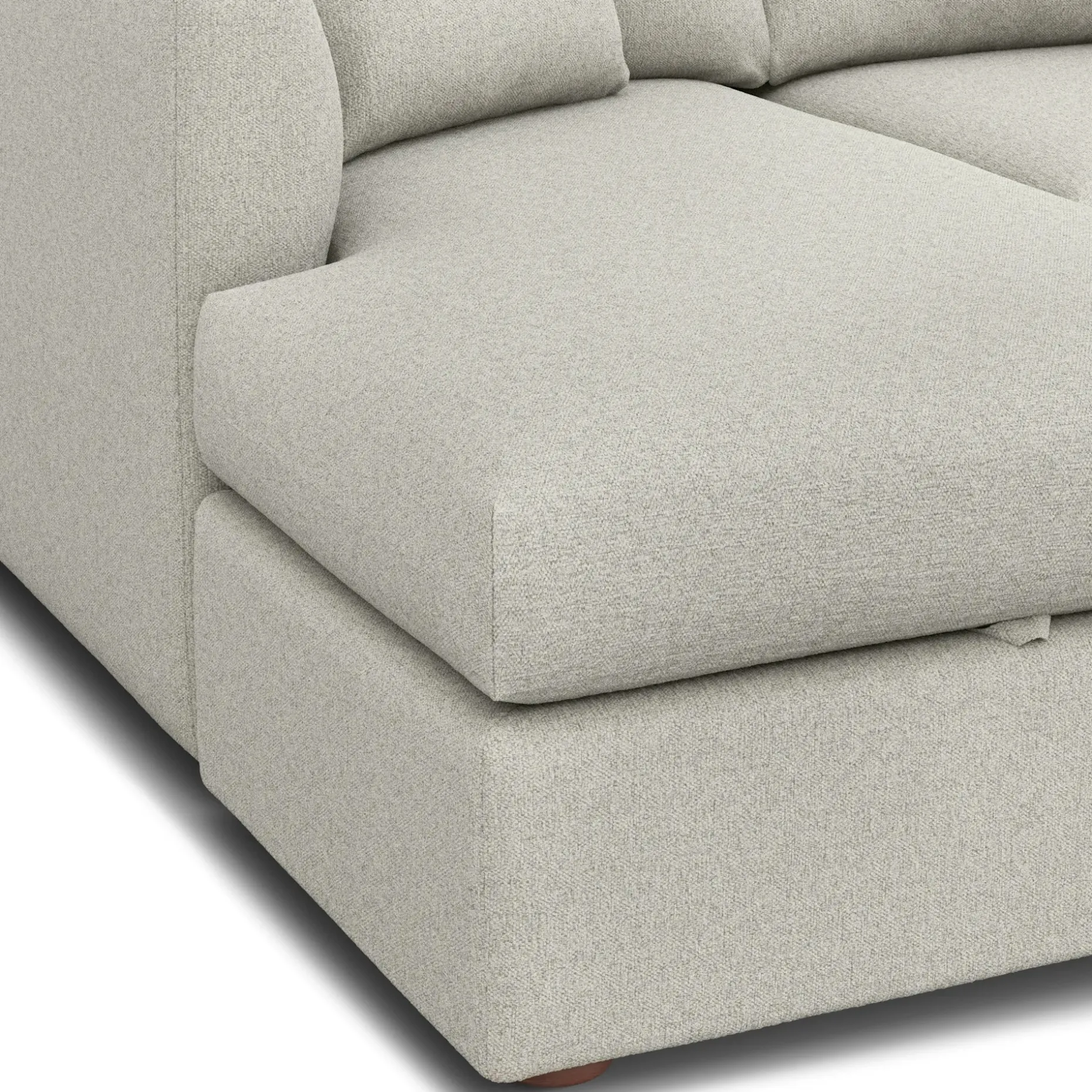 Marina 80" Reversible Storage Sectional - Clover Ivory