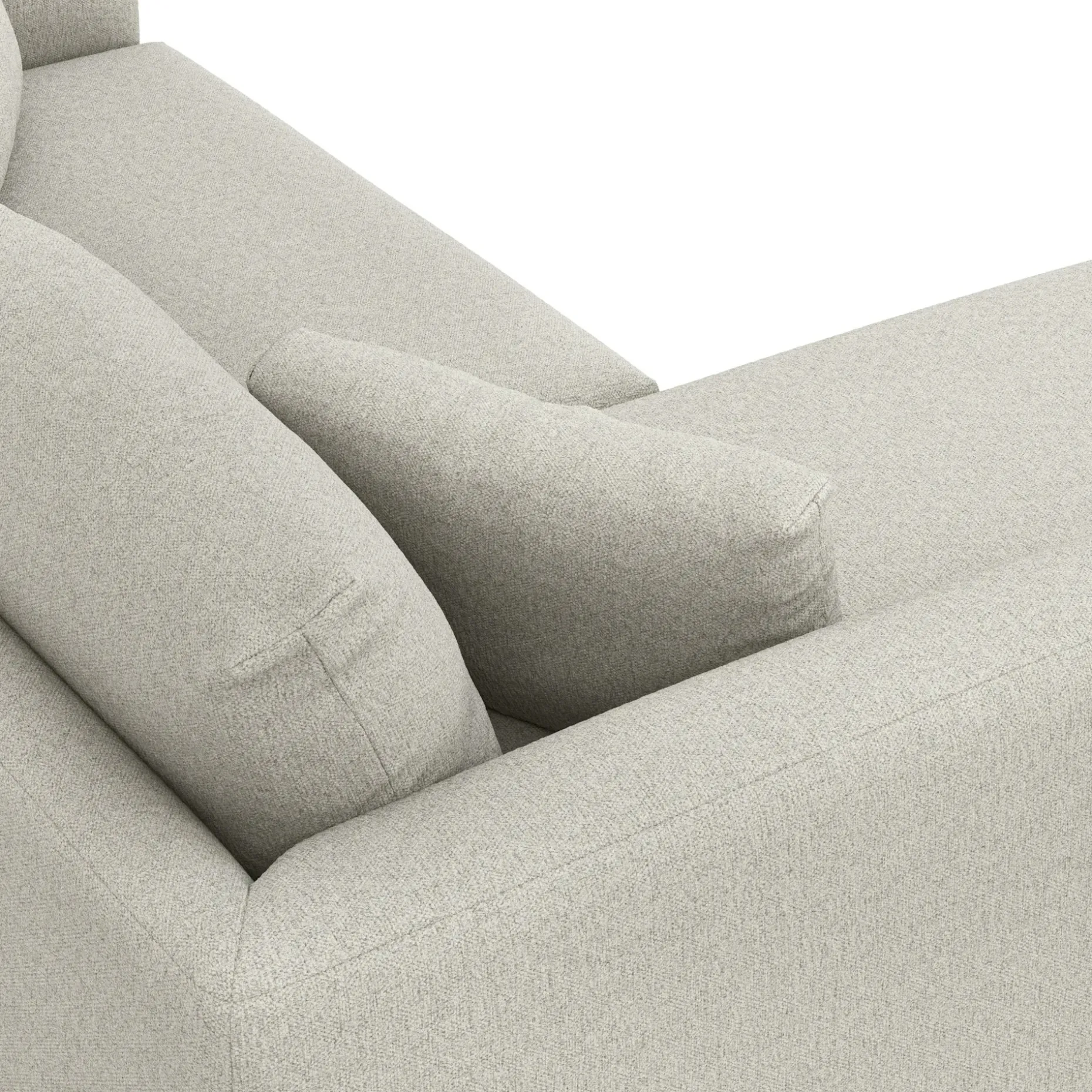 Marina 80" Reversible Storage Sectional - Clover Ivory