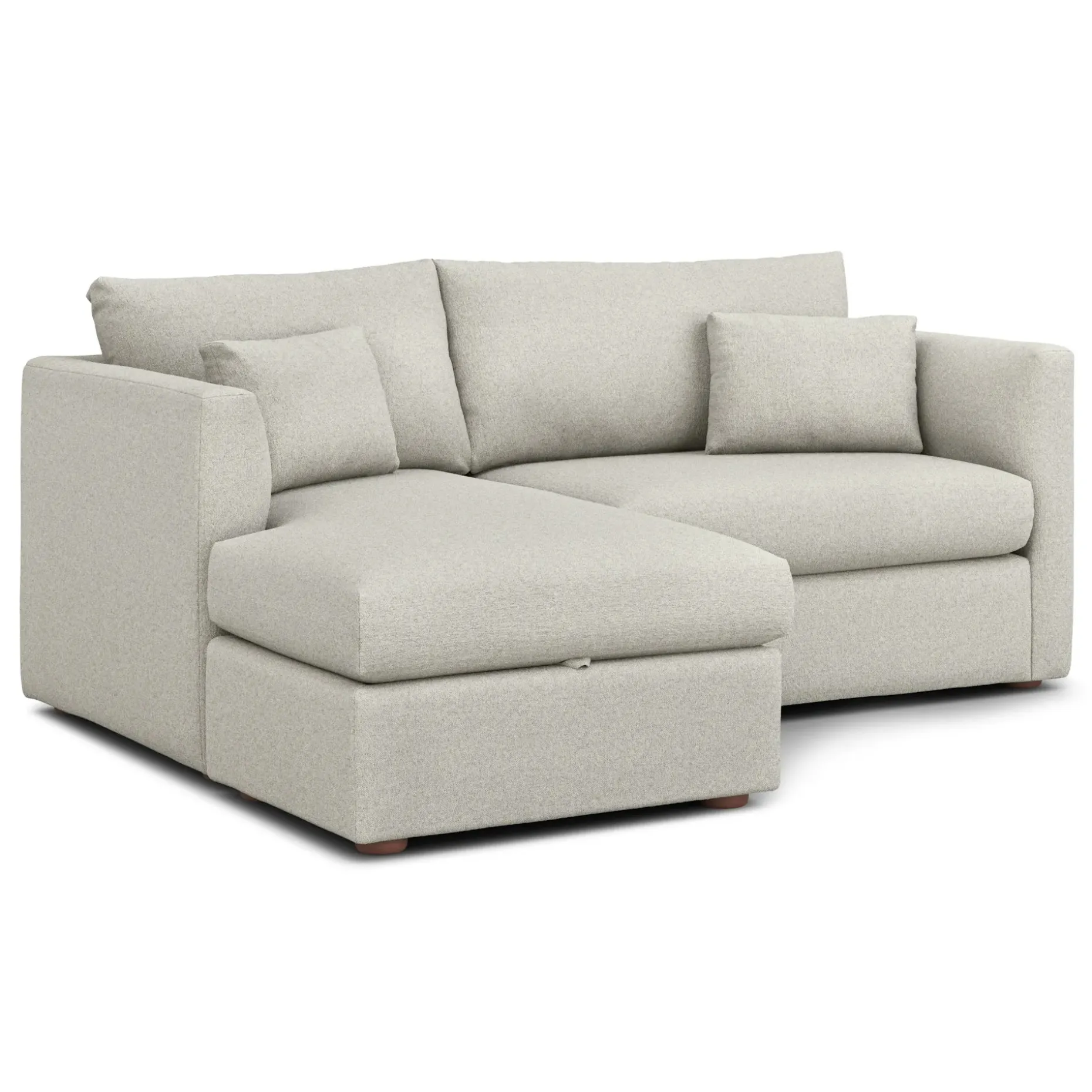 Marina 80" Reversible Storage Sectional - Clover Ivory