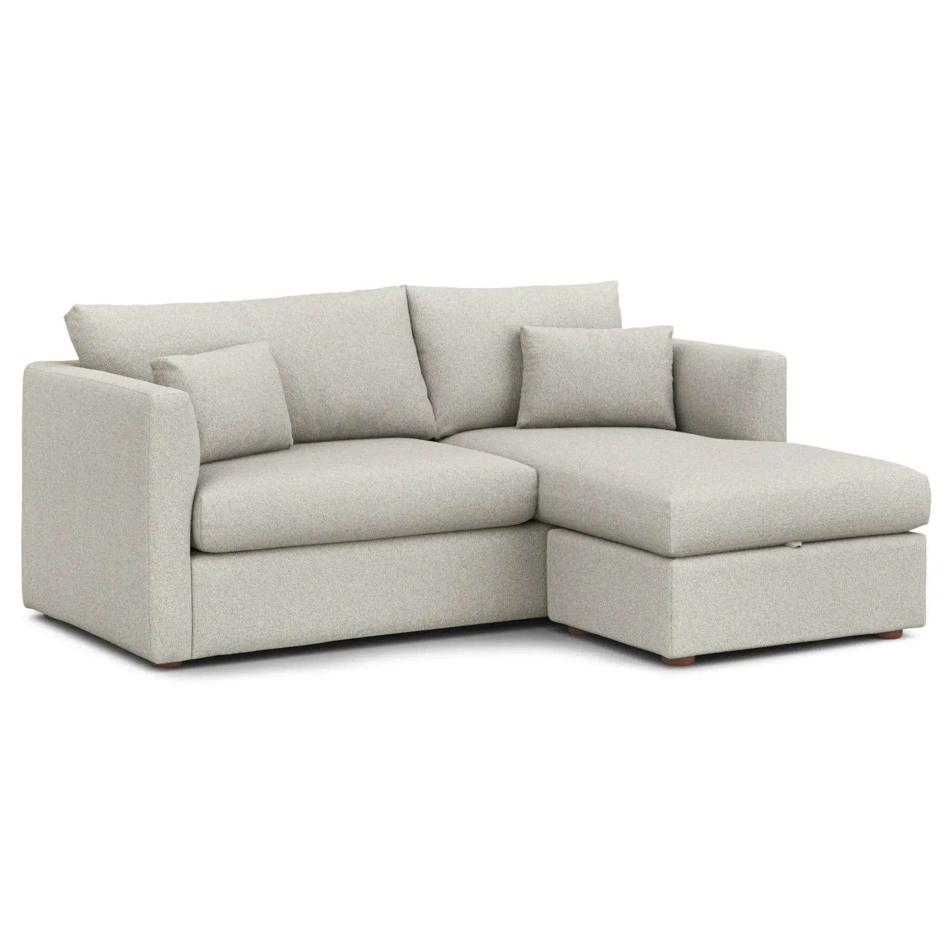 Marina 80" Reversible Storage Sectional - Clover Ivory
