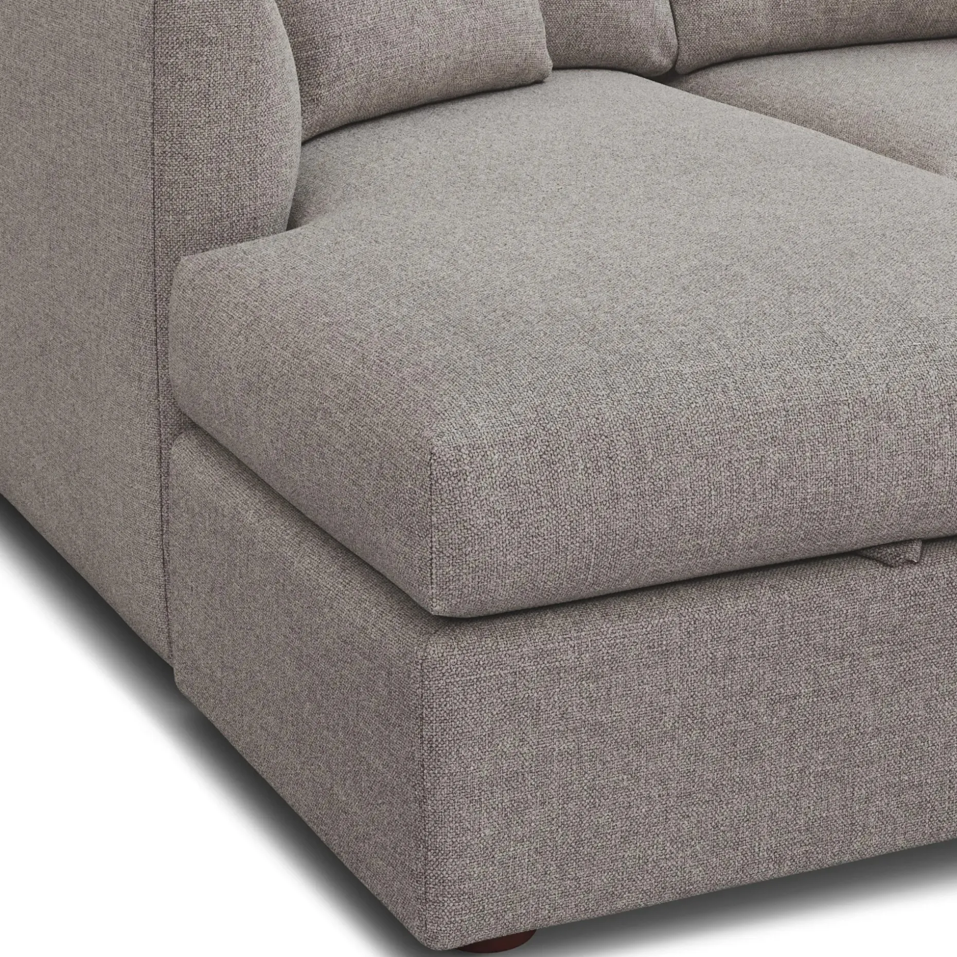 Marina 80" Reversible Storage Sectional - Hestia Gray