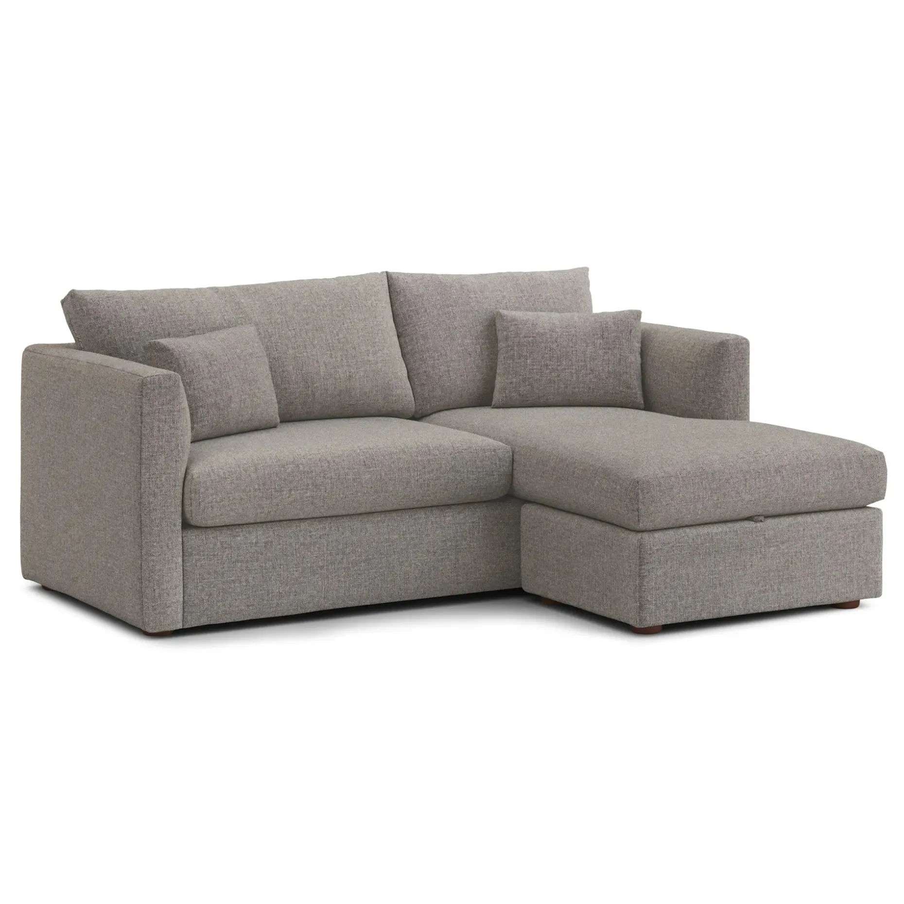 Marina 80" Reversible Storage Sectional - Hestia Gray