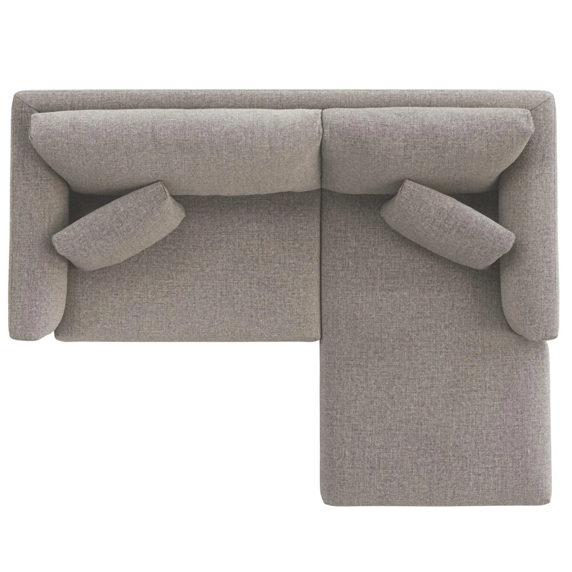 Marina 80" Reversible Storage Sectional - Hestia Gray