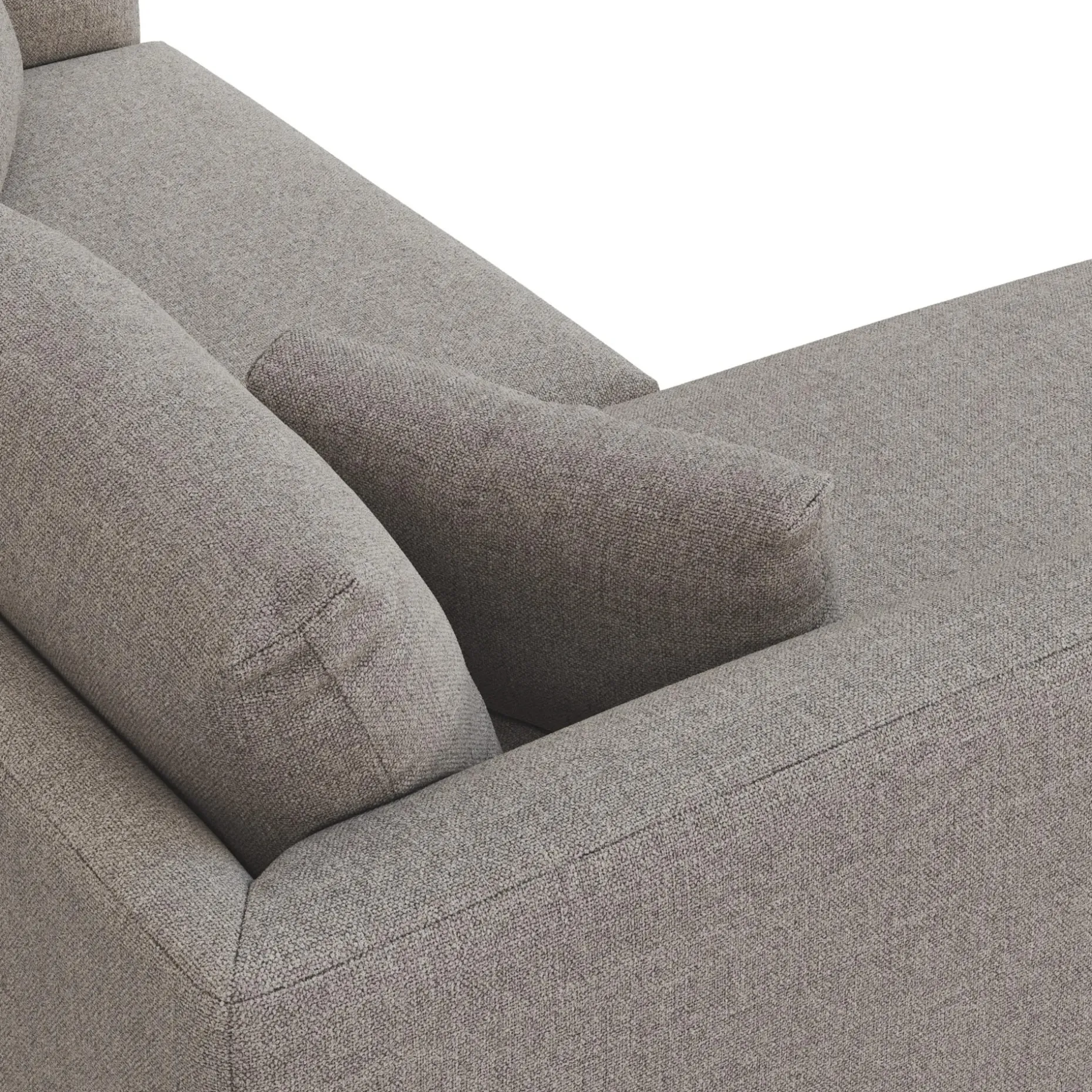 Marina 80" Reversible Storage Sectional - Hestia Gray