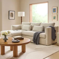 Marina 90" Reversible Storage Sectional - Clover Ivory