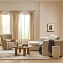 Marina 90" Reversible Storage Sectional - Clover Ivory