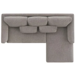 Marina 90" Reversible Storage Sectional - Hestia Gray