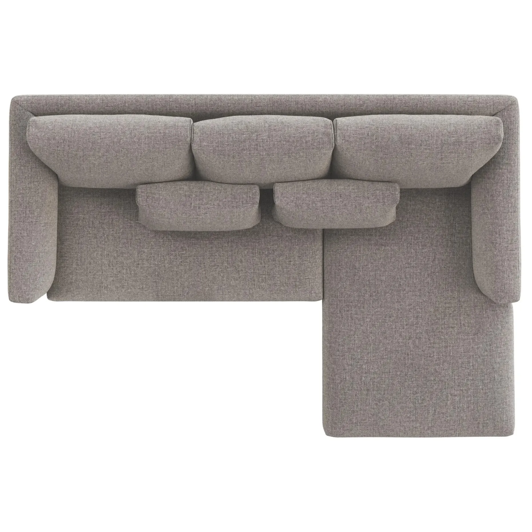 Marina 90" Reversible Storage Sectional - Hestia Gray