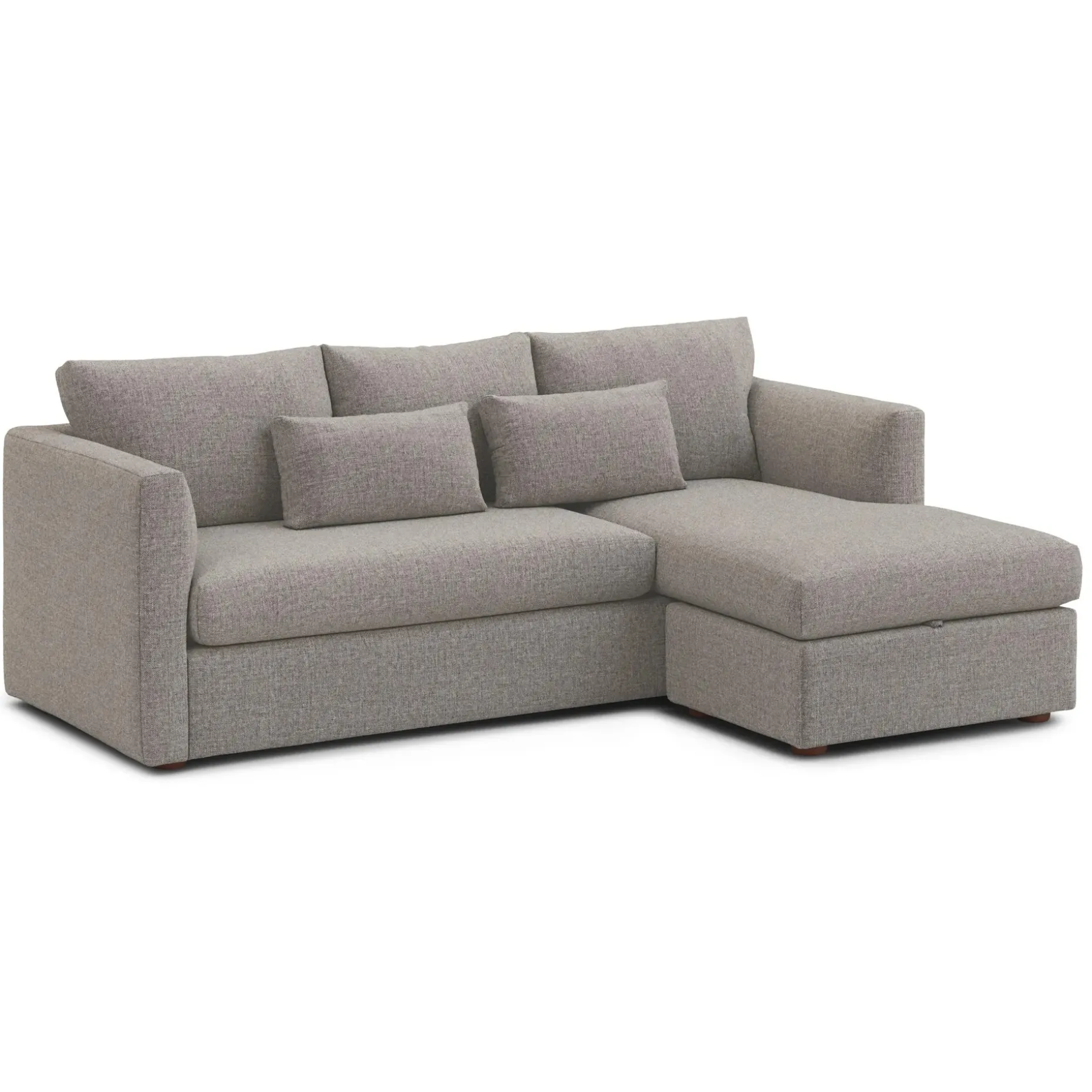 Marina 90" Reversible Storage Sectional - Hestia Gray