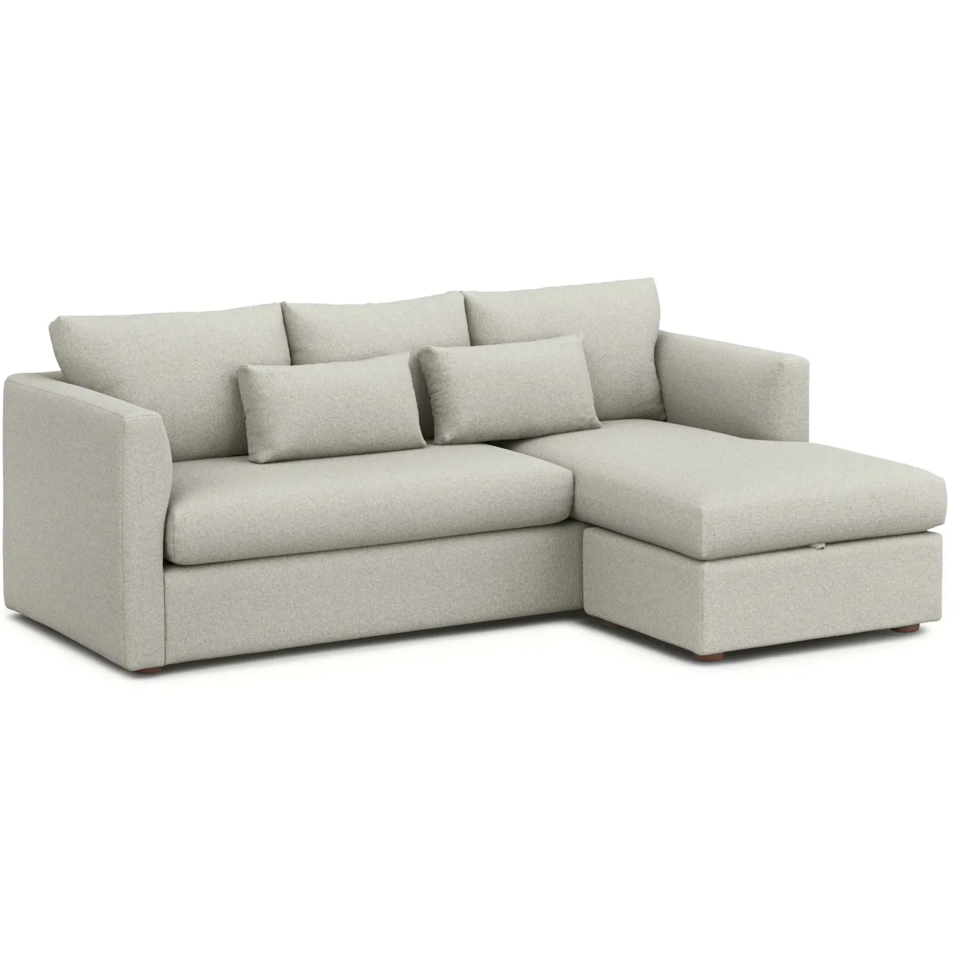 Marina 90" Reversible Storage Sleeper Sectional - Clover Ivory