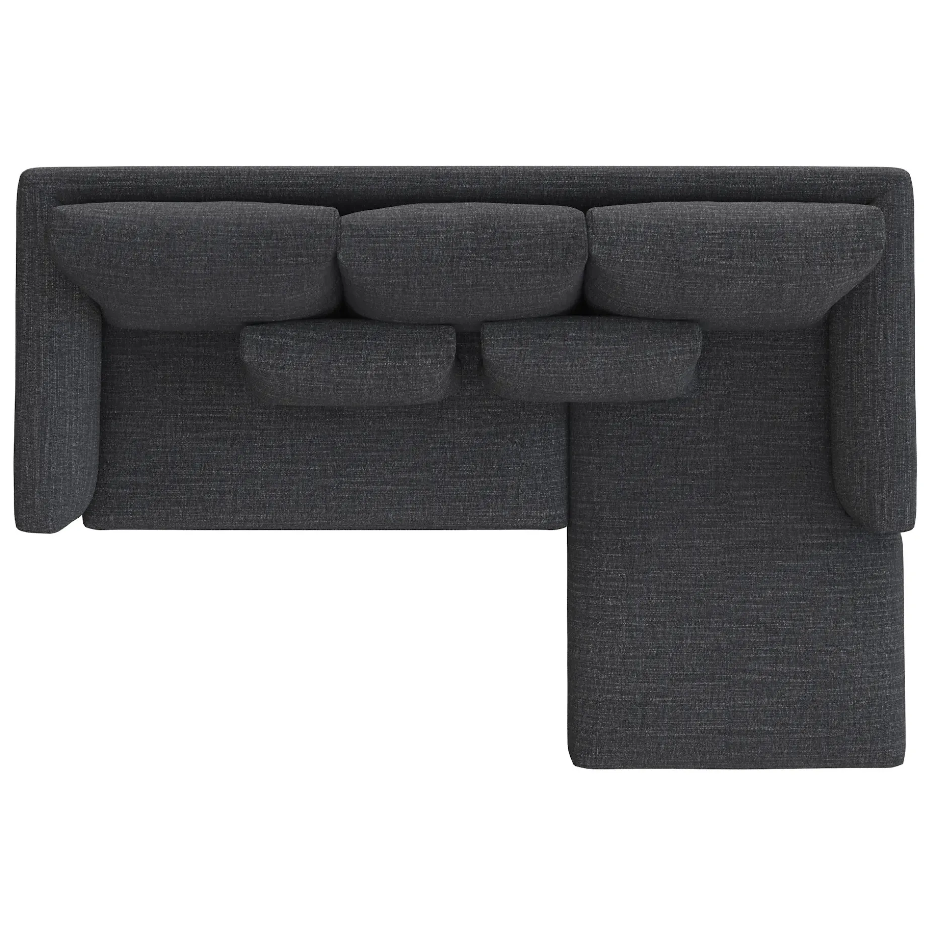 Marina 90" Reversible Storage Sleeper Sectional - Napa Charcoal