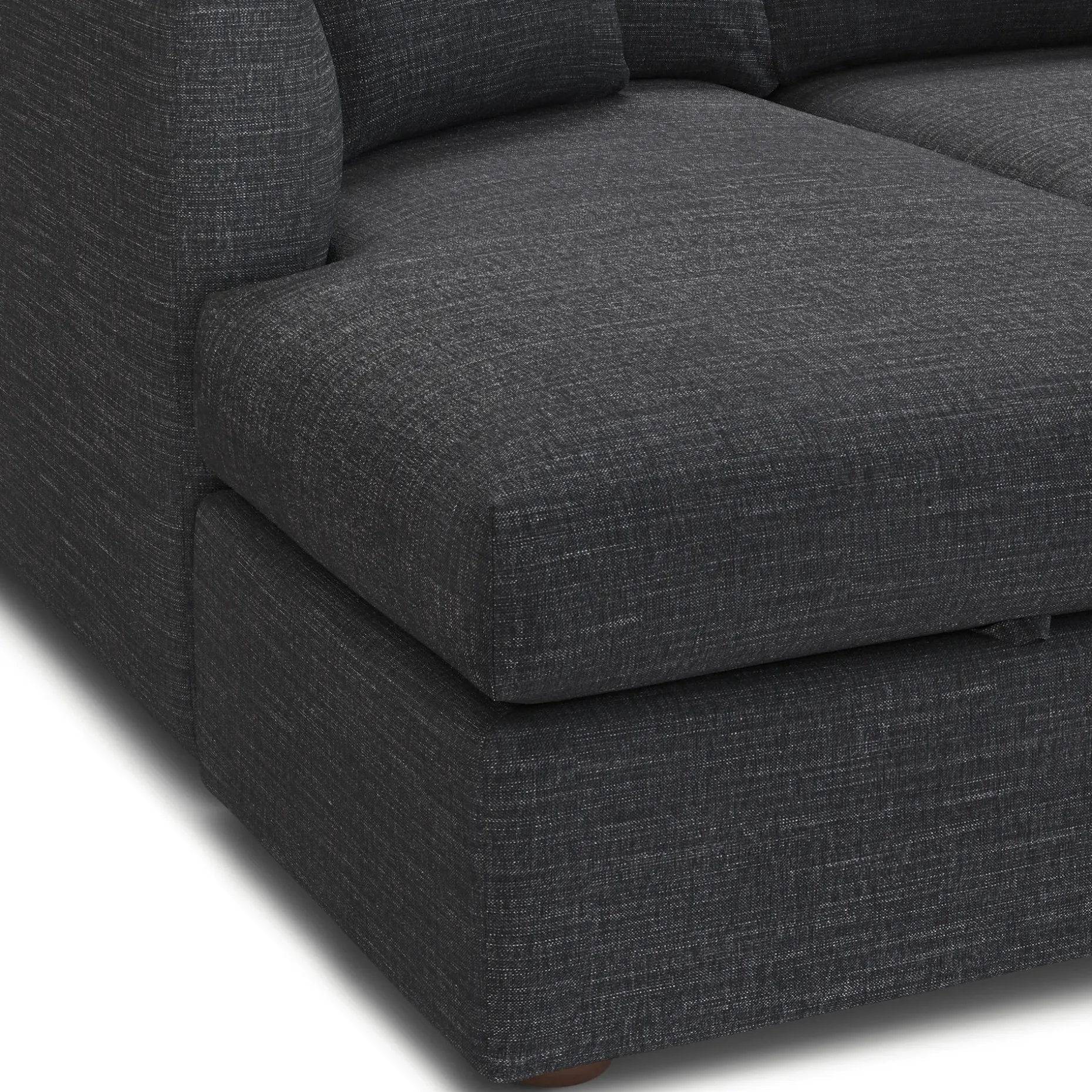 Marina 90" Reversible Storage Sleeper Sectional - Napa Charcoal