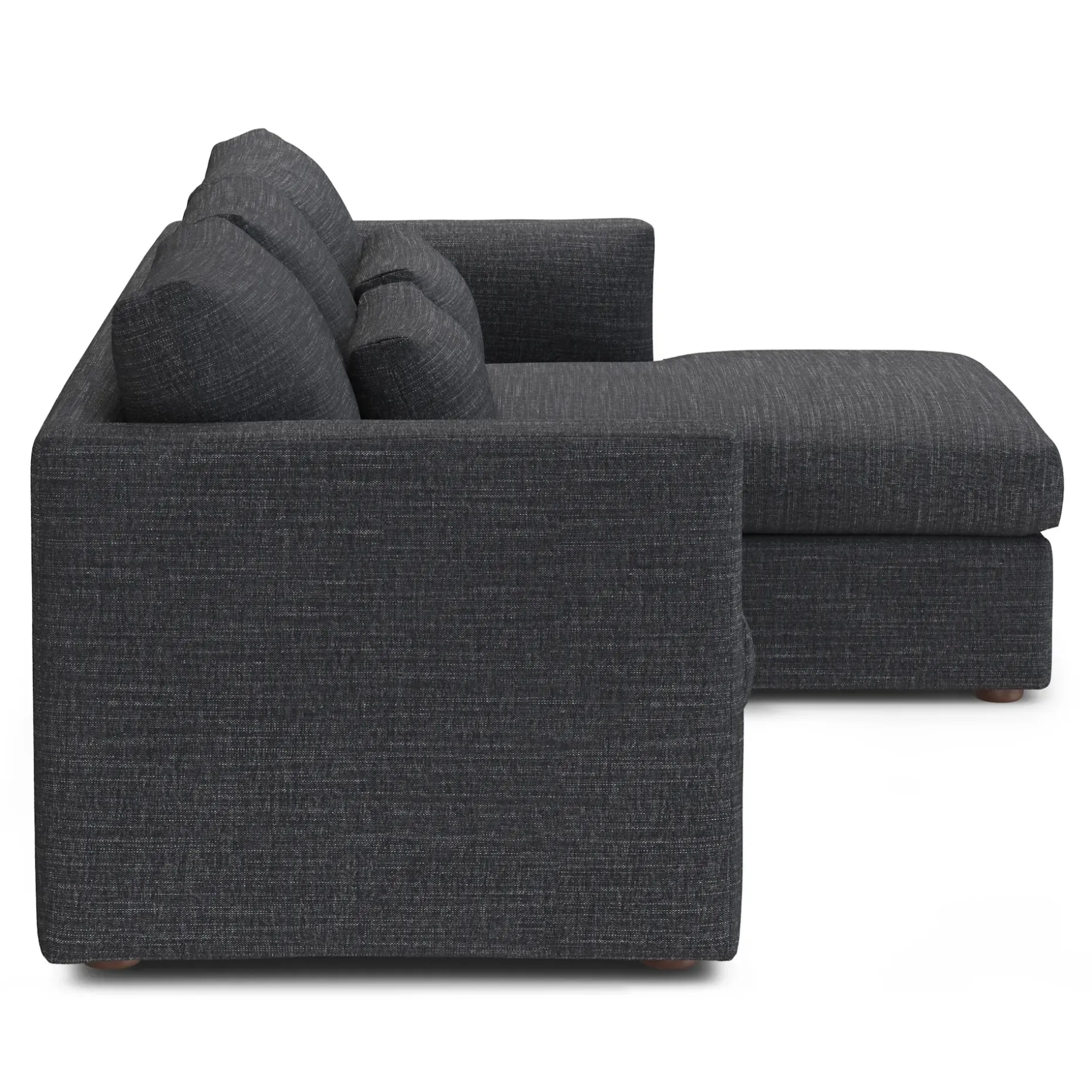Marina 90" Reversible Storage Sleeper Sectional - Napa Charcoal