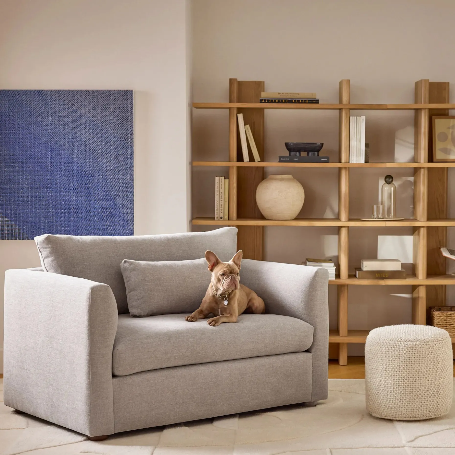 Marina 57" Sleeper Chair - Hestia Gray