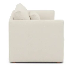 Marina 57" Sleeper Chair - Ivory Wool Bouclé