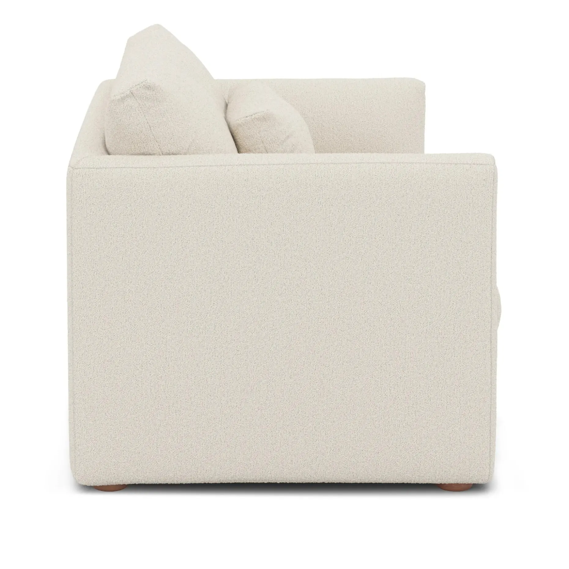Marina 57" Sleeper Chair - Ivory Wool Bouclé