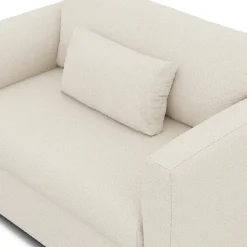 Marina 57" Sleeper Chair - Ivory Wool Bouclé