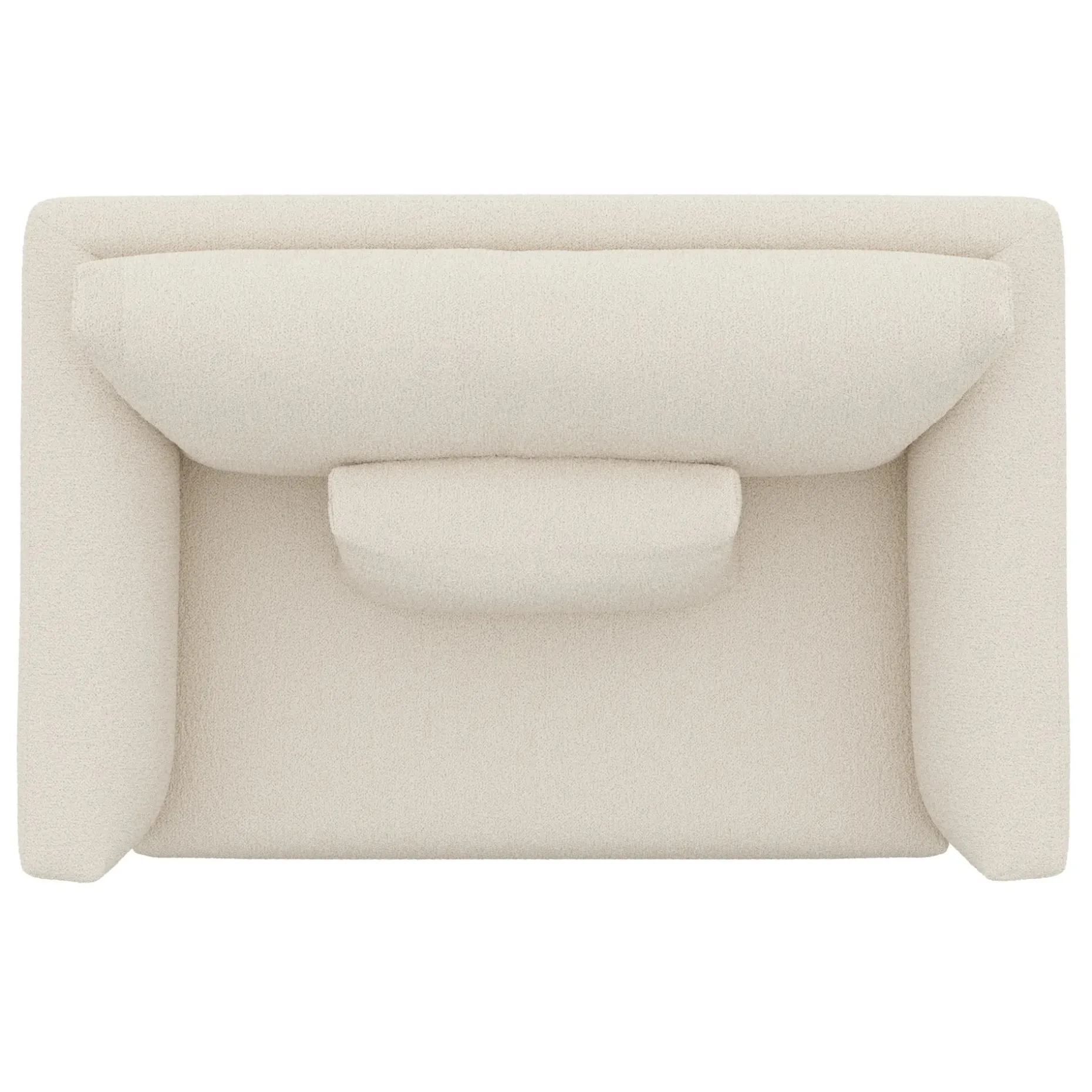 Marina 57" Sleeper Chair - Ivory Wool Bouclé