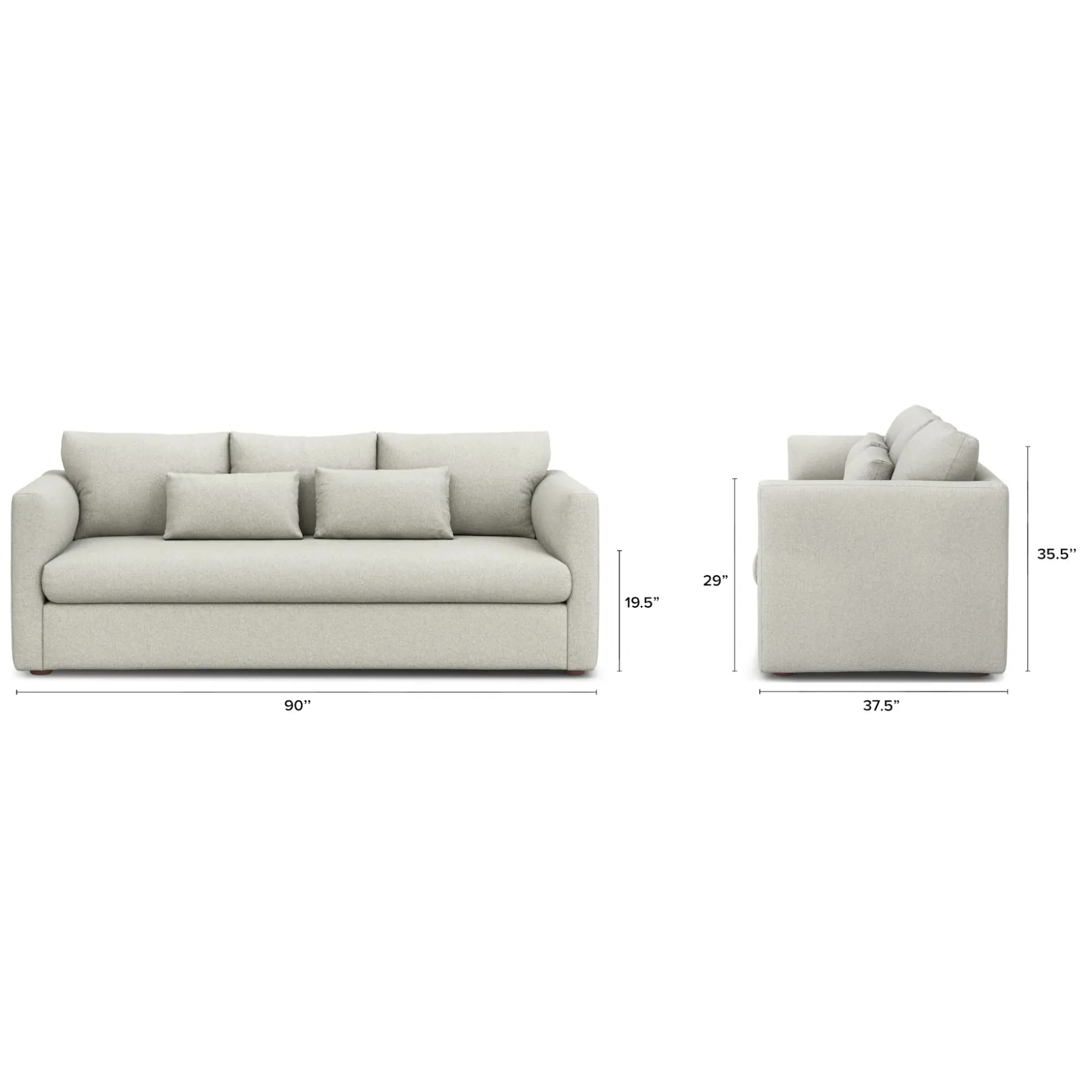 Marina 90" Sofa Bed - Clover Ivory