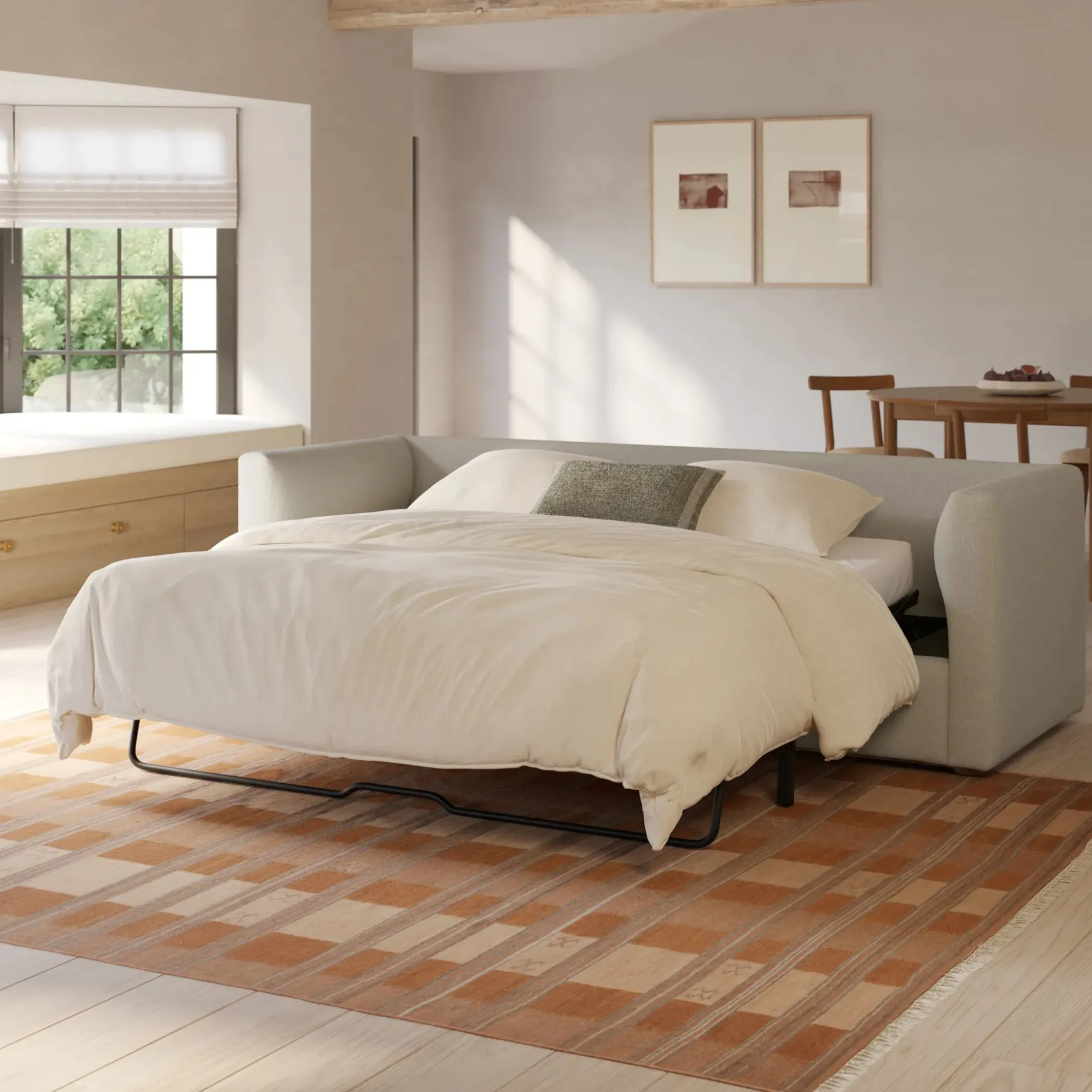 Marina 90" Sofa Bed - Clover Ivory
