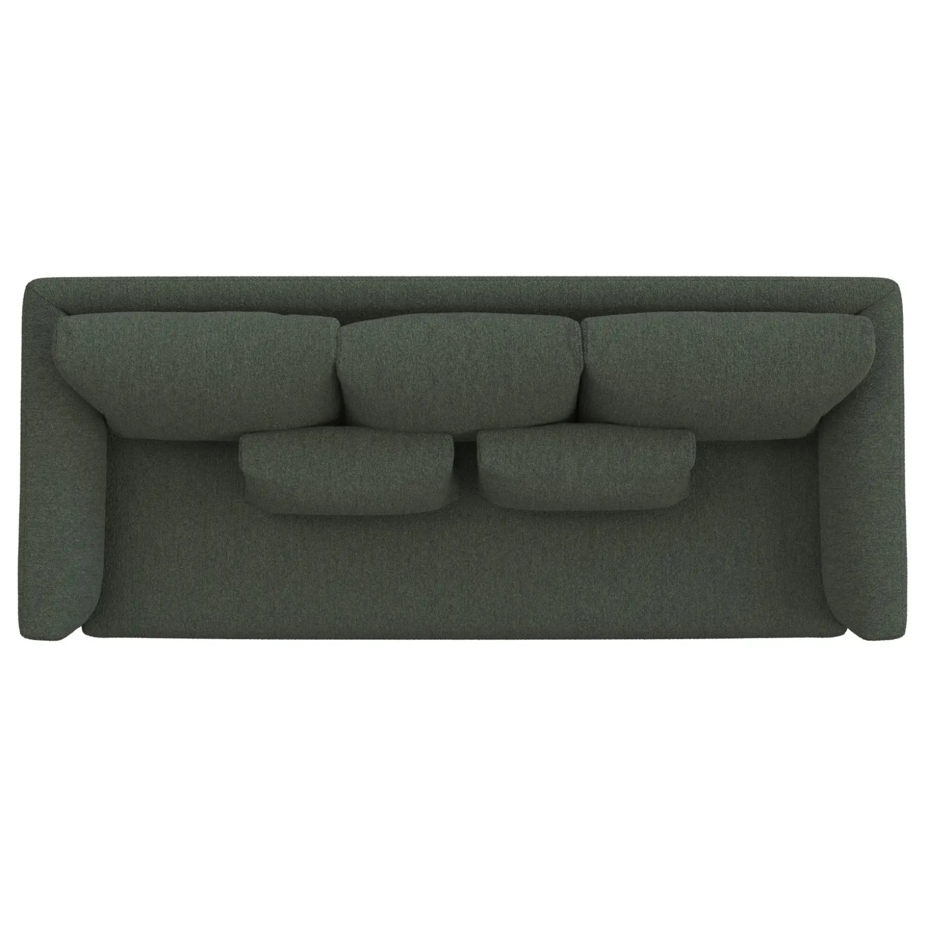 Marina 90" Sofa Bed - Green Wool Bouclé