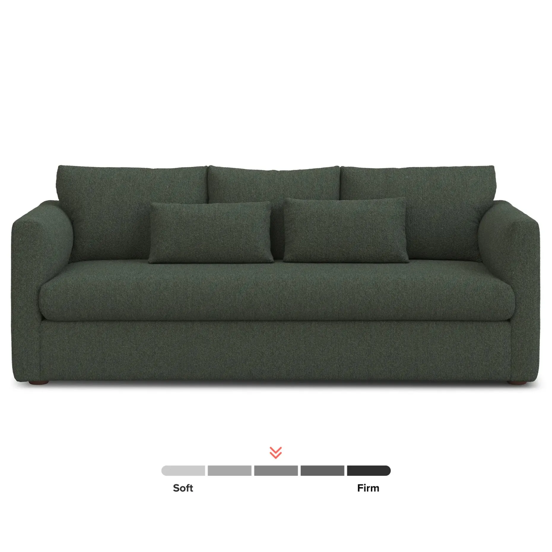 Marina 90" Sofa Bed - Green Wool Bouclé