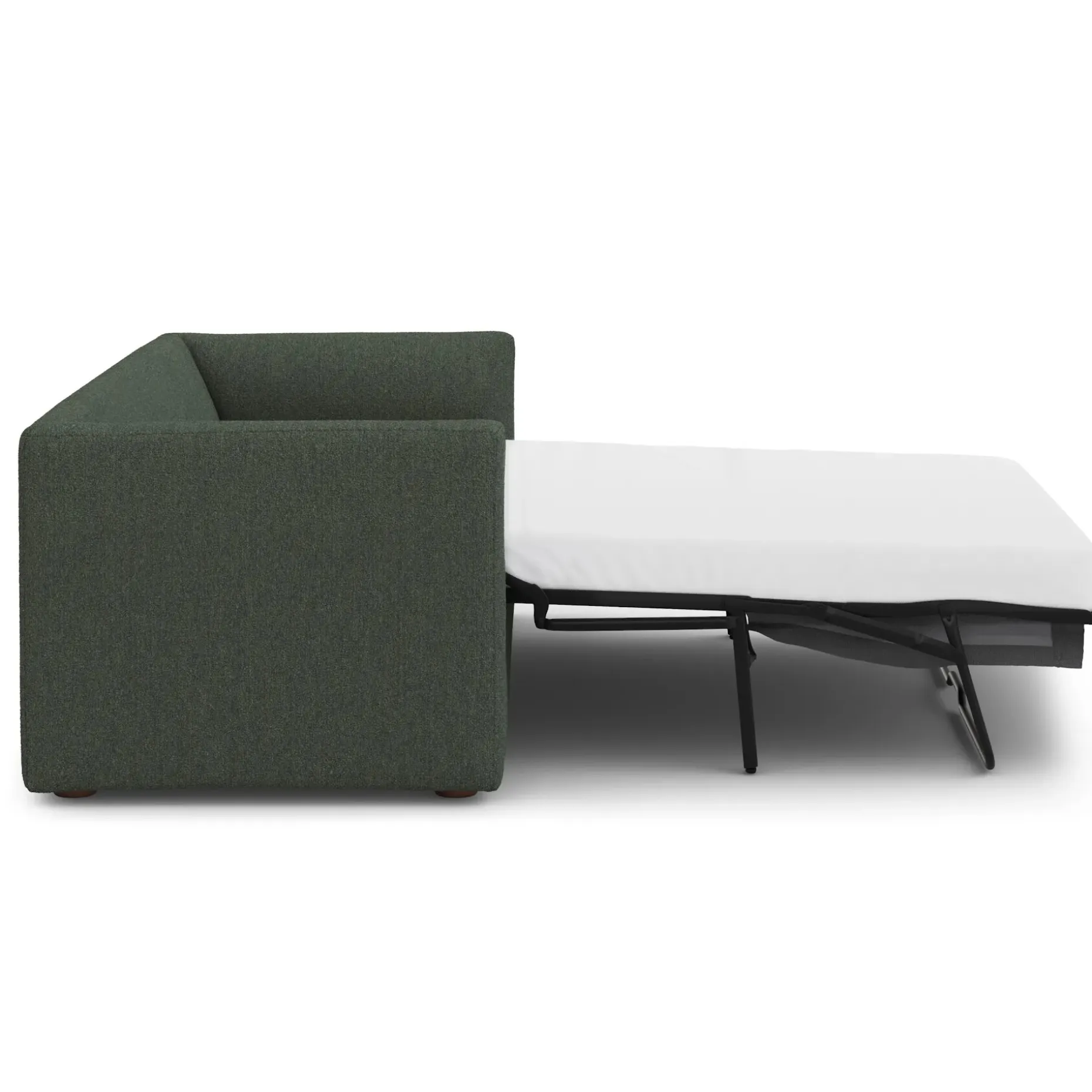 Marina 90" Sofa Bed - Green Wool Bouclé