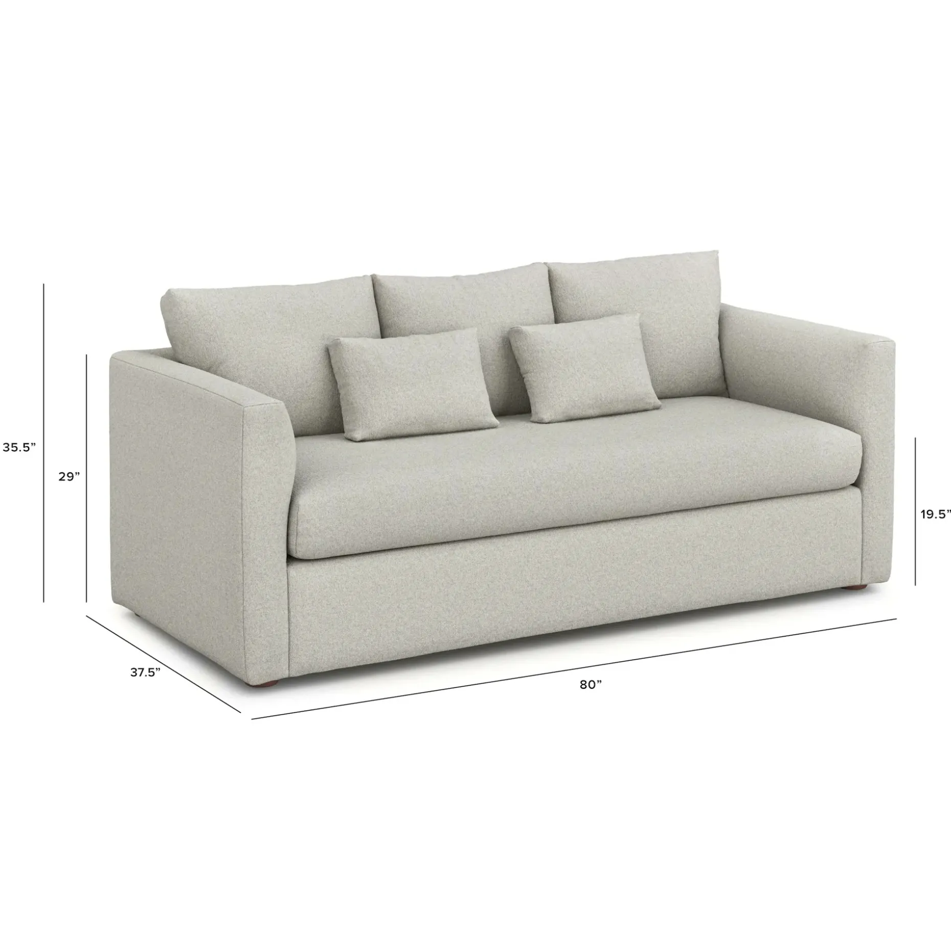 Marina 80" Sofa - Clover Ivory