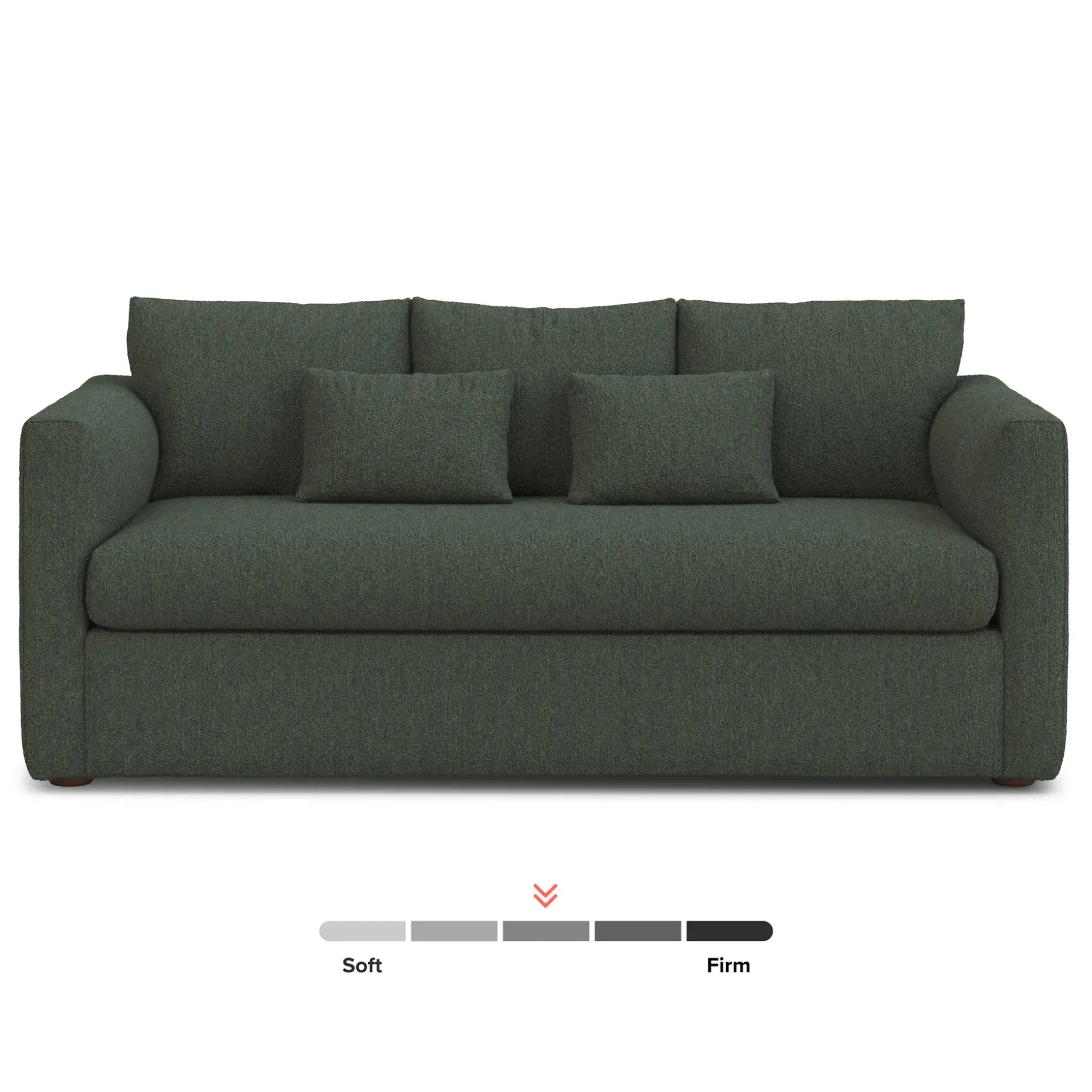 Marina 80" Sofa - Green Wool Bouclé