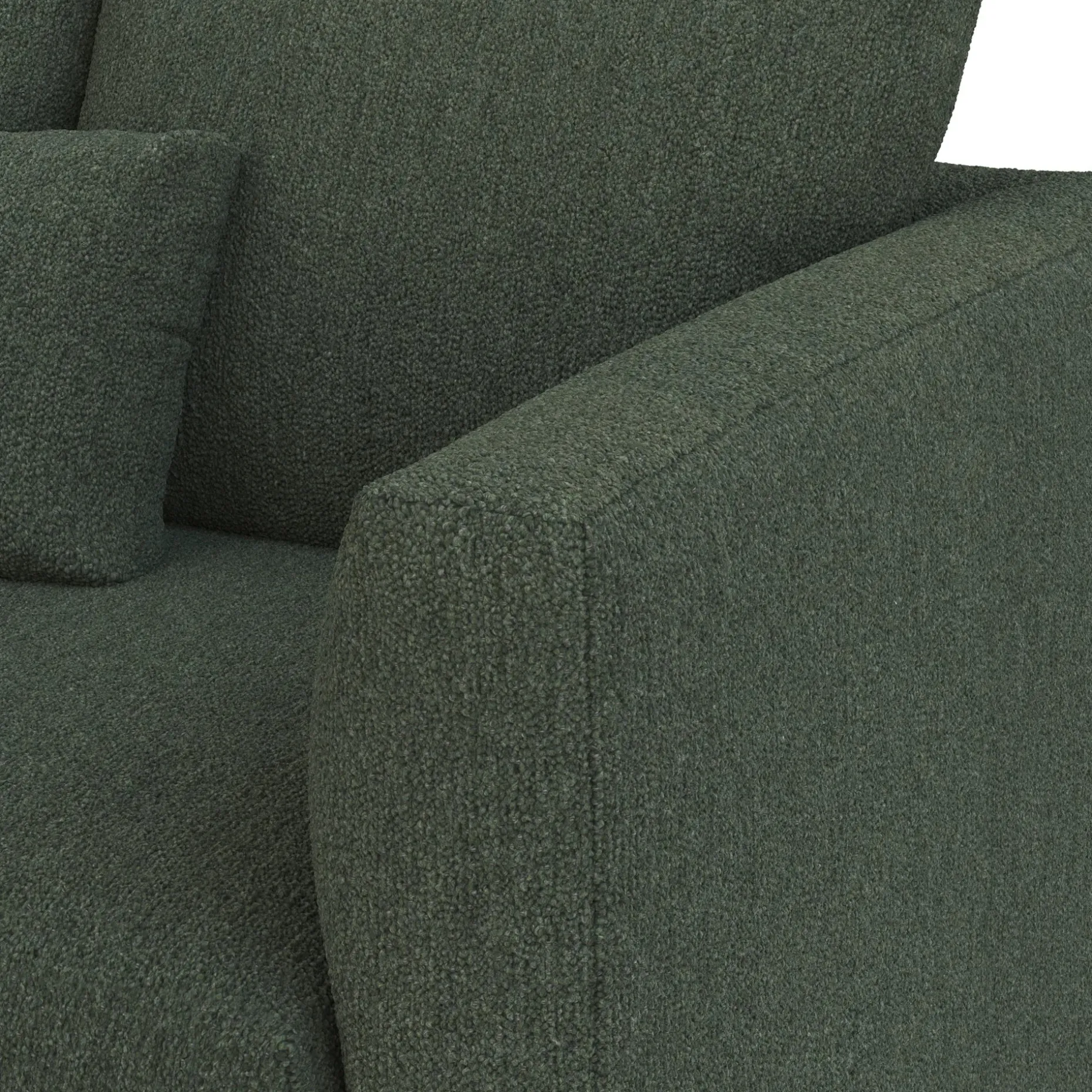 Marina 80" Sofa - Green Wool Bouclé