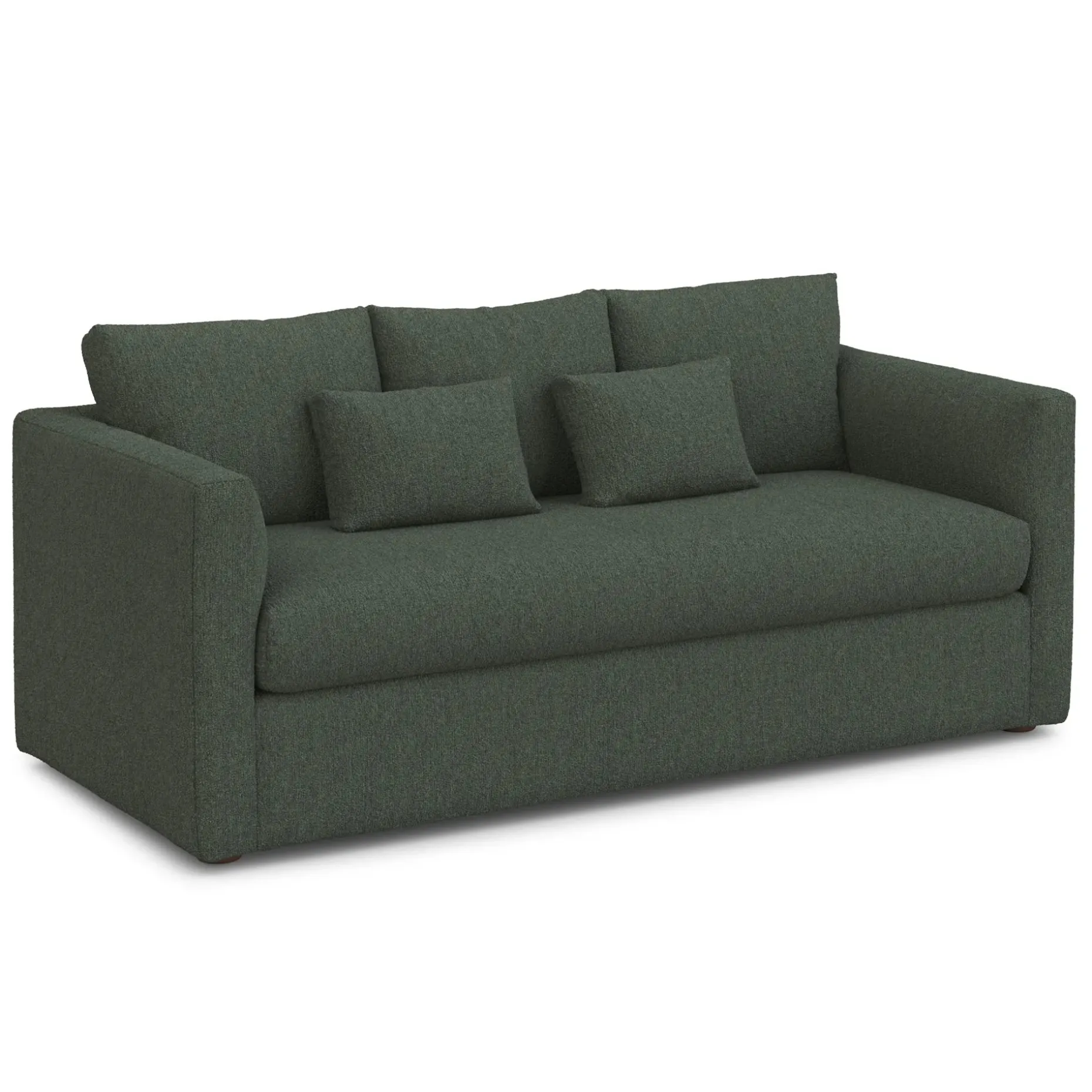 Marina 80" Sofa - Green Wool Bouclé
