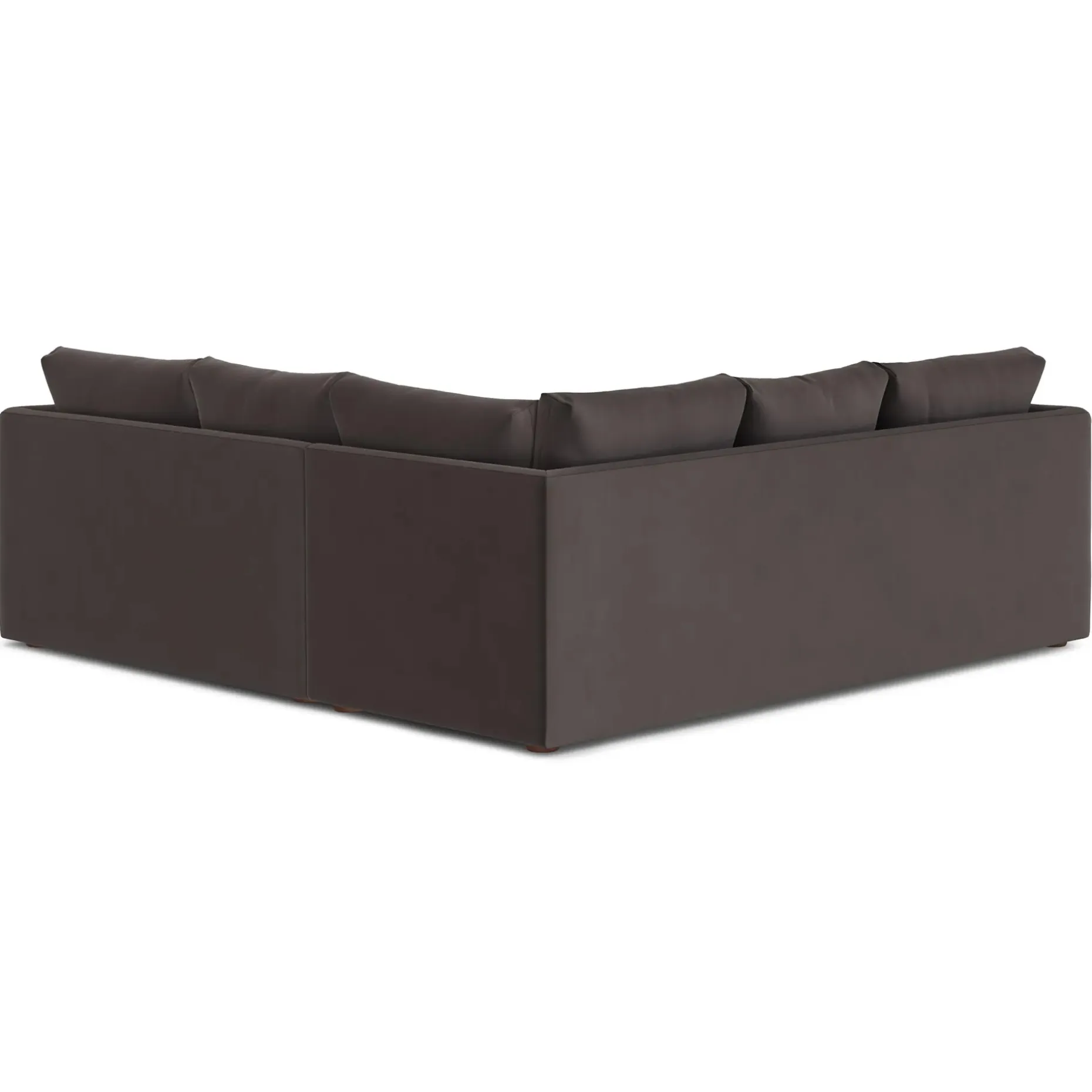 Marina 92" Velvet Corner Sectional - Hale Warm Gray
