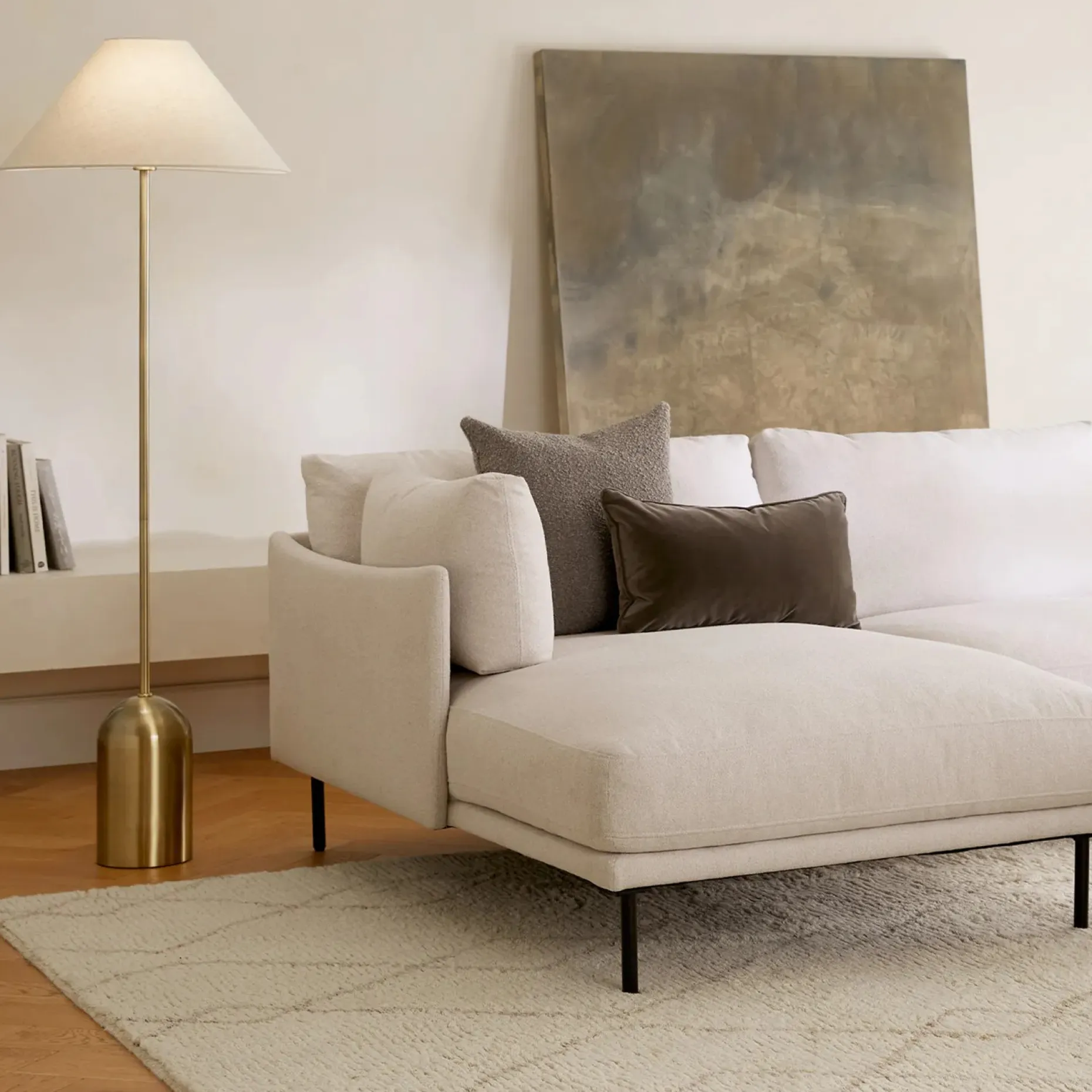 Markham Floor Lamp - Brass