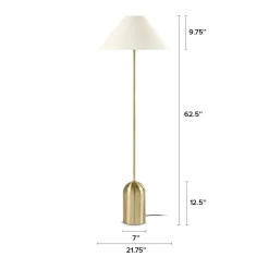 Markham Floor Lamp - Brass