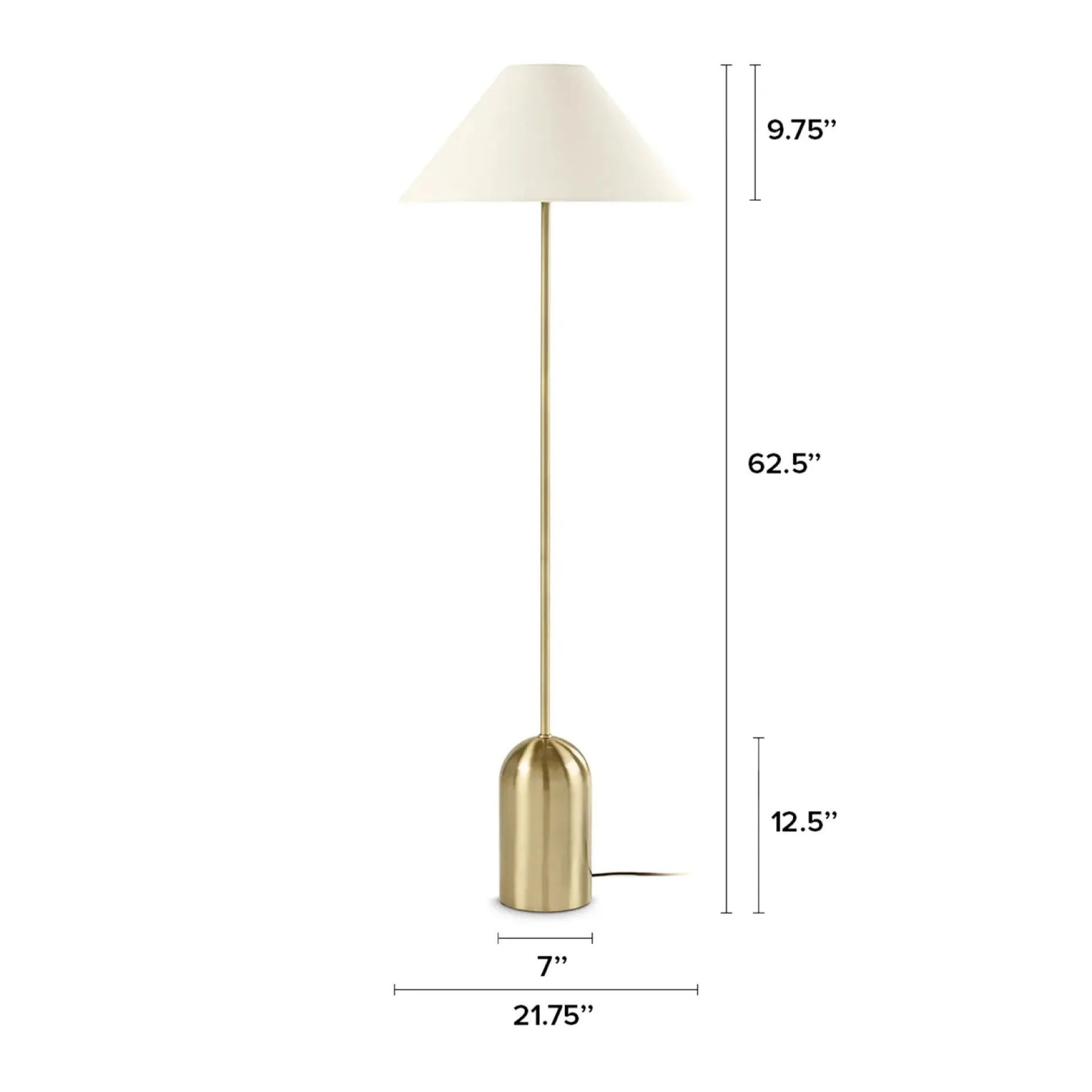 Markham Floor Lamp - Brass