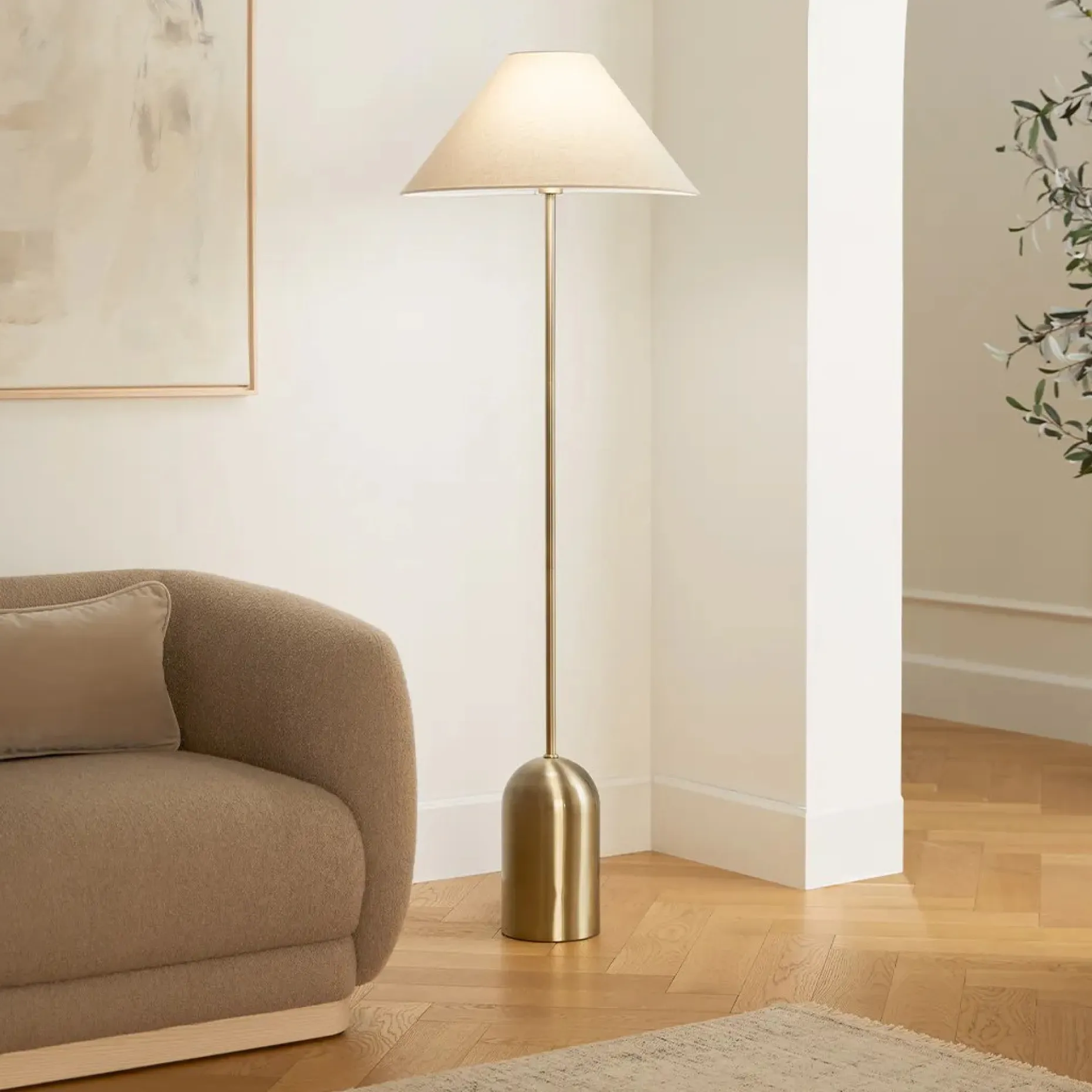 Markham Floor Lamp - Brass