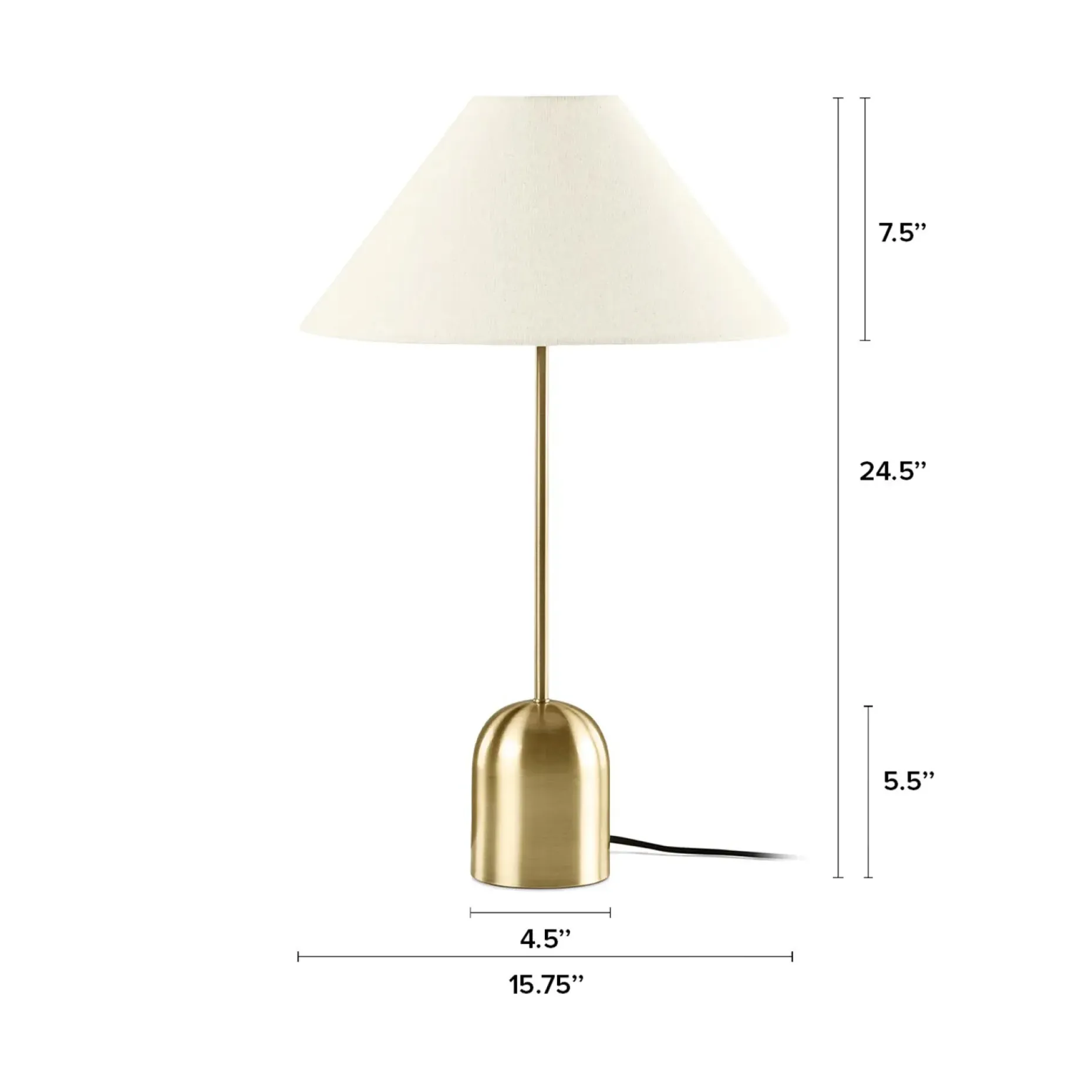 Markham Large Table Lamp - Brass
