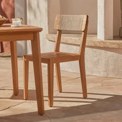 Marol Outdoor Dining Chair - Bronze Teak