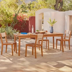 Marol Outdoor Dining Chair - Bronze Teak