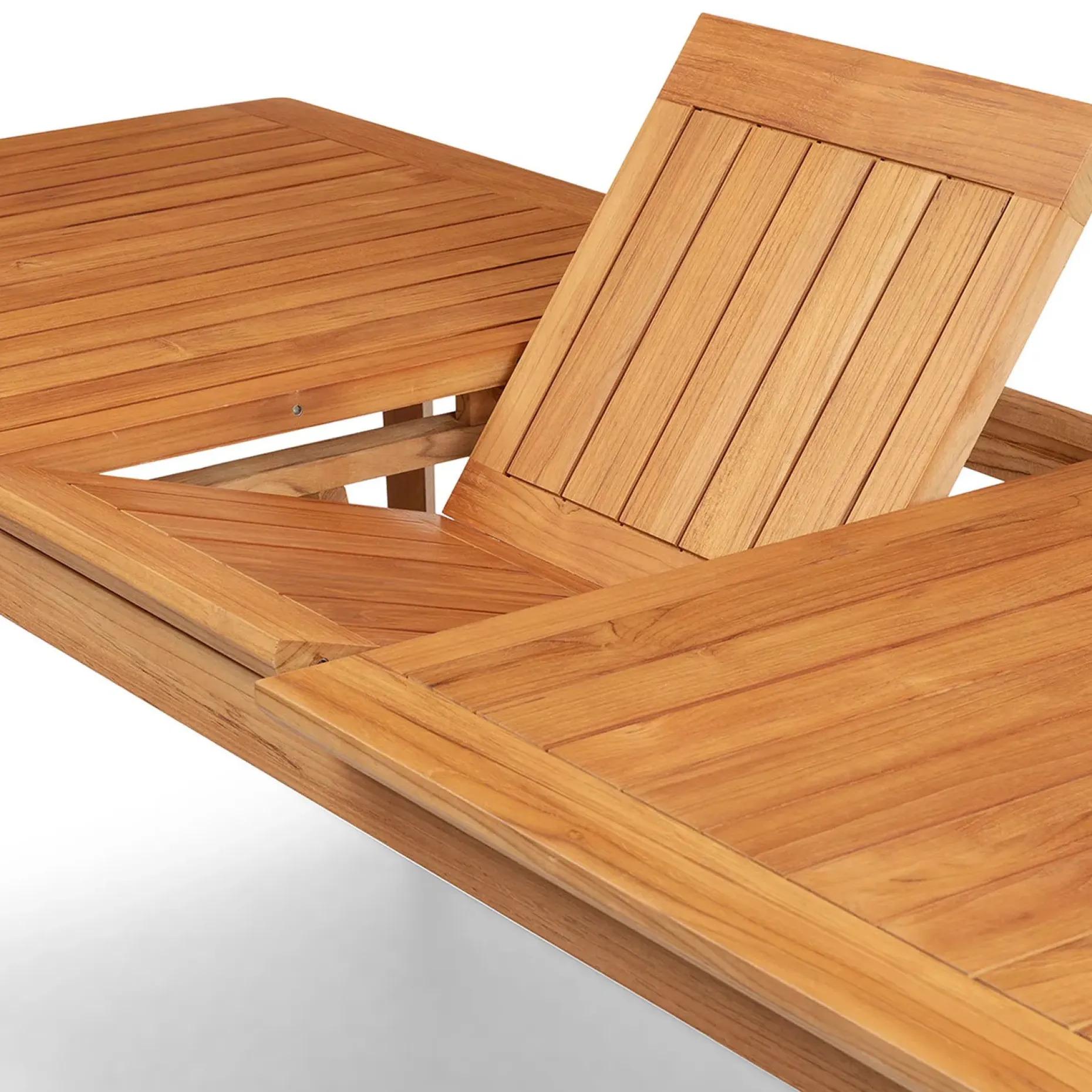 Marol 59" - 78" Outdoor Extendable Dining Table - Bronze Teak