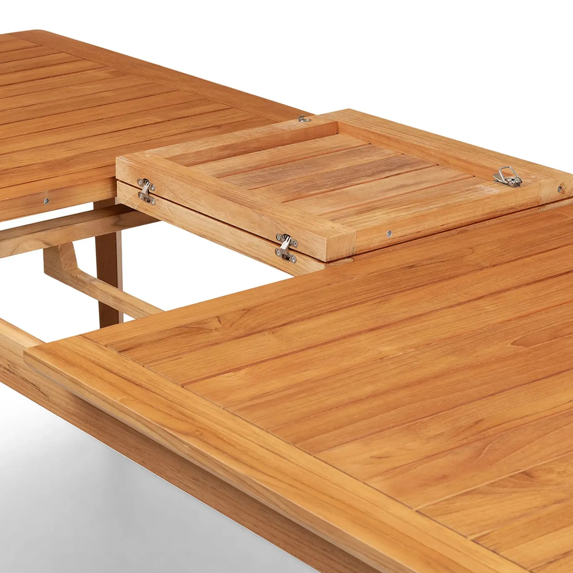 Marol 59" - 78" Outdoor Extendable Dining Table - Bronze Teak