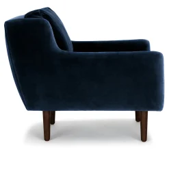 Matrix 30.5" Velvet Lounge Chair - Cascadia Blue