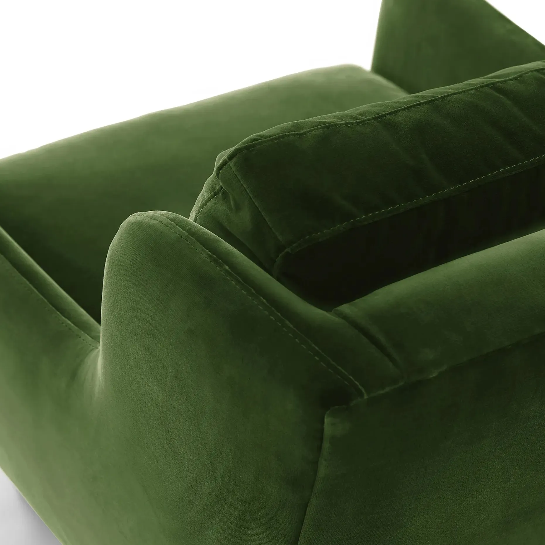 Matrix 30.5" Velvet Lounge Chair - Grass Green