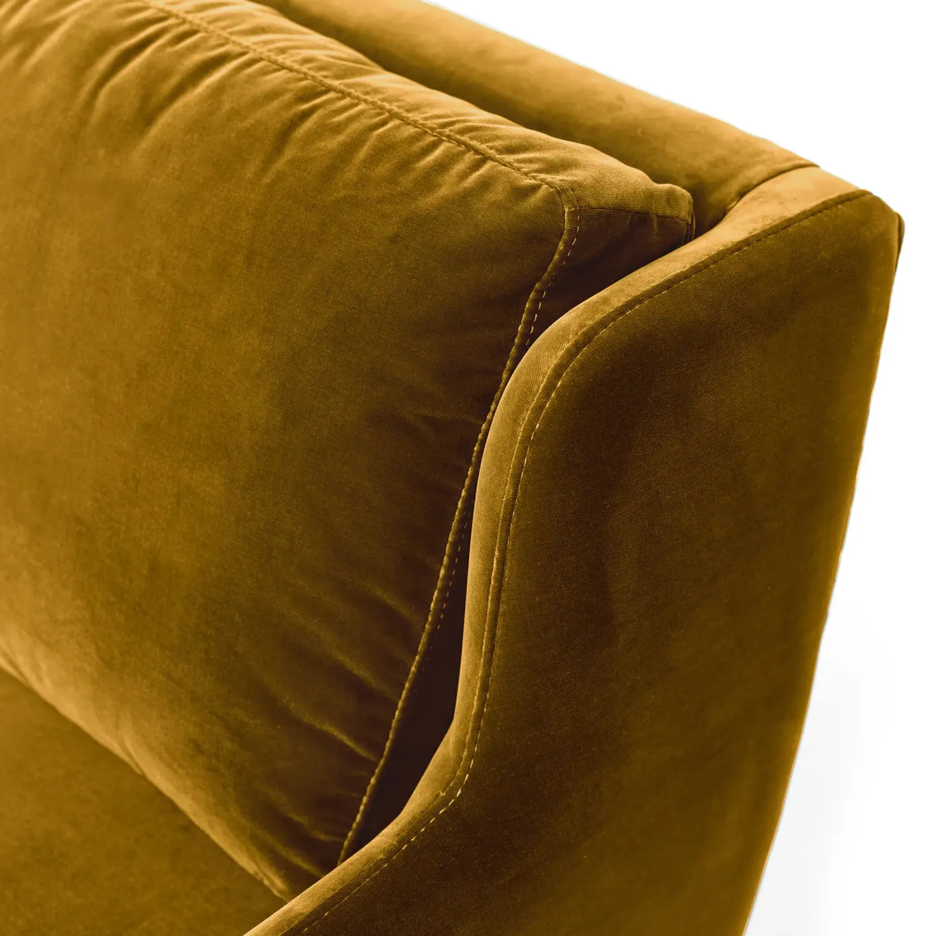 Matrix 30.5" Velvet Lounge Chair - Yarrow Gold