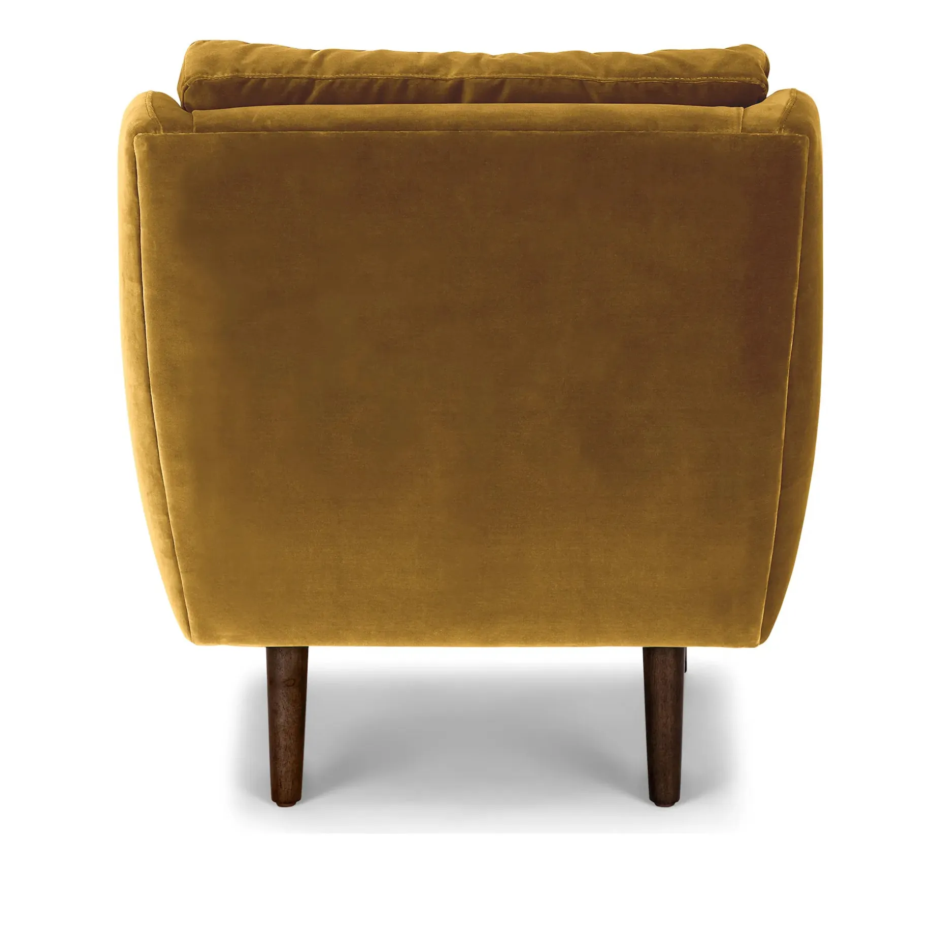 Matrix 30.5" Velvet Lounge Chair - Yarrow Gold