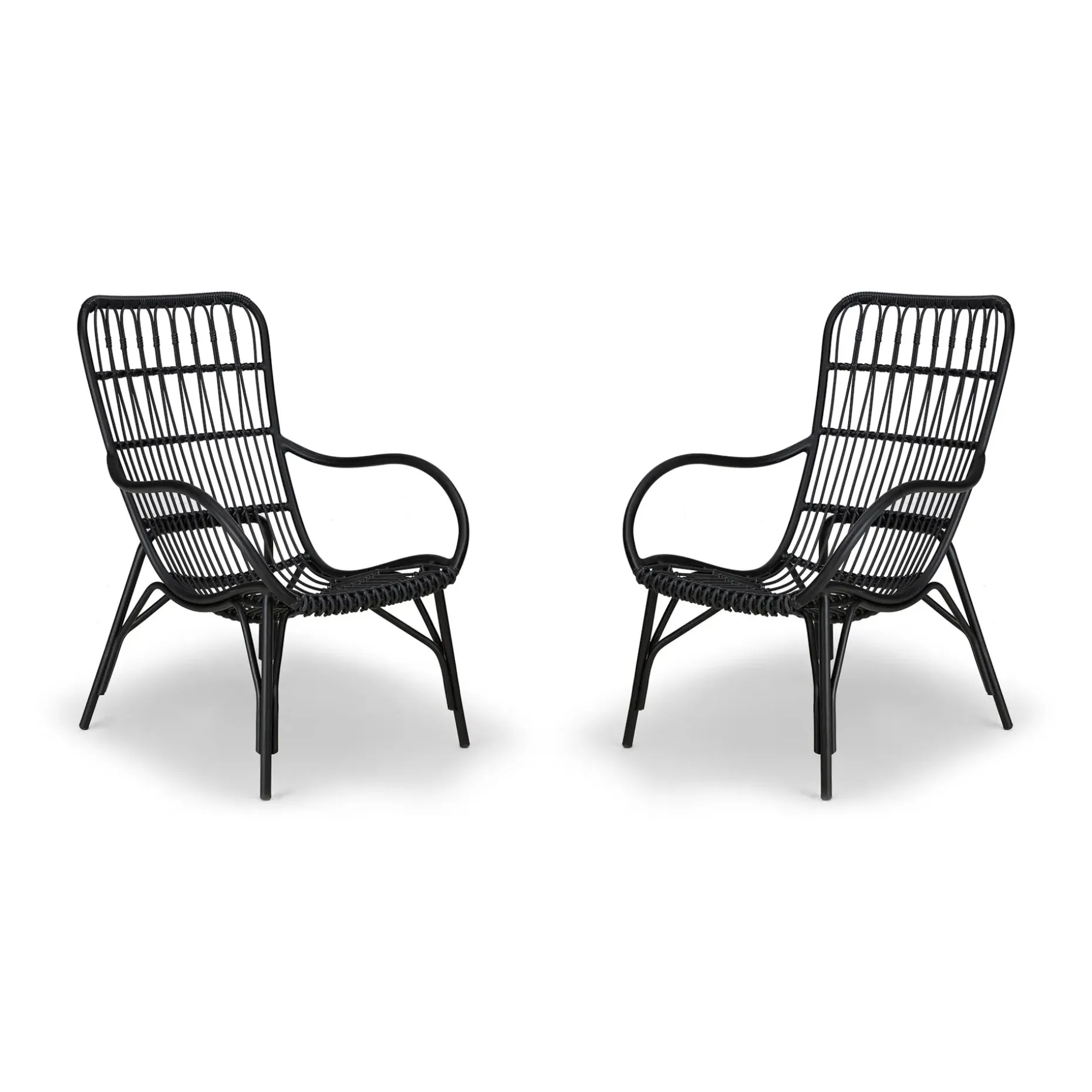 Medan 25" Outdoor Lounge Chair Set - Graphite